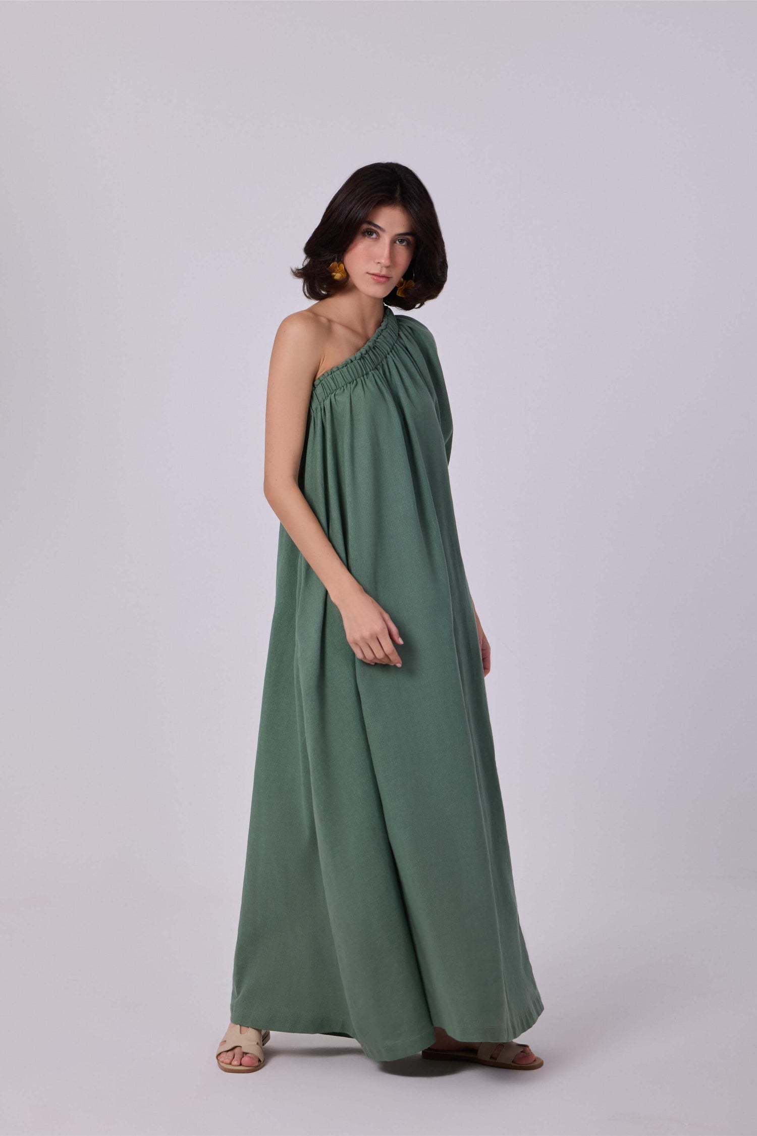 Dijah Linen Maxi Dress