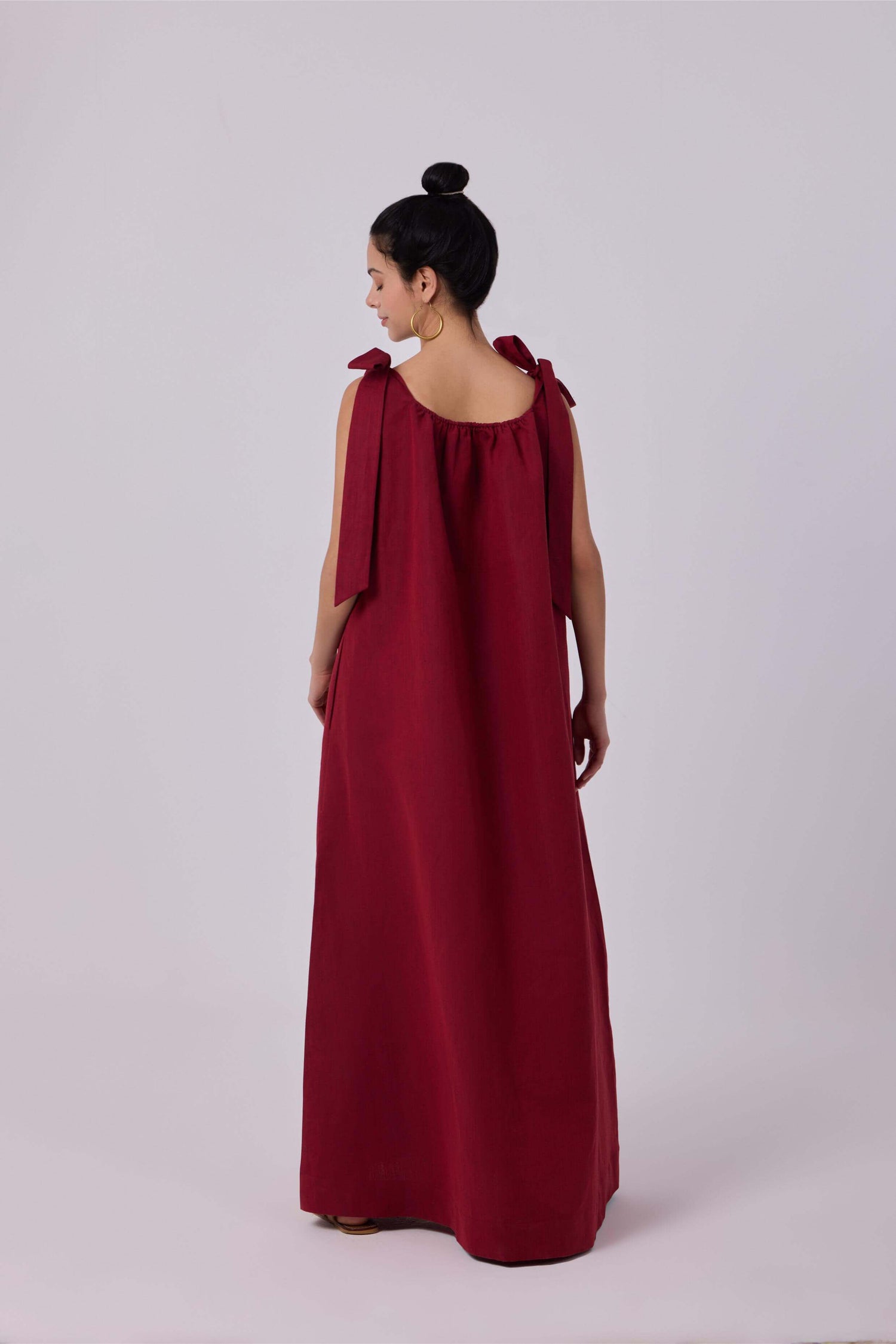 Nadia Linen Maxi Dress