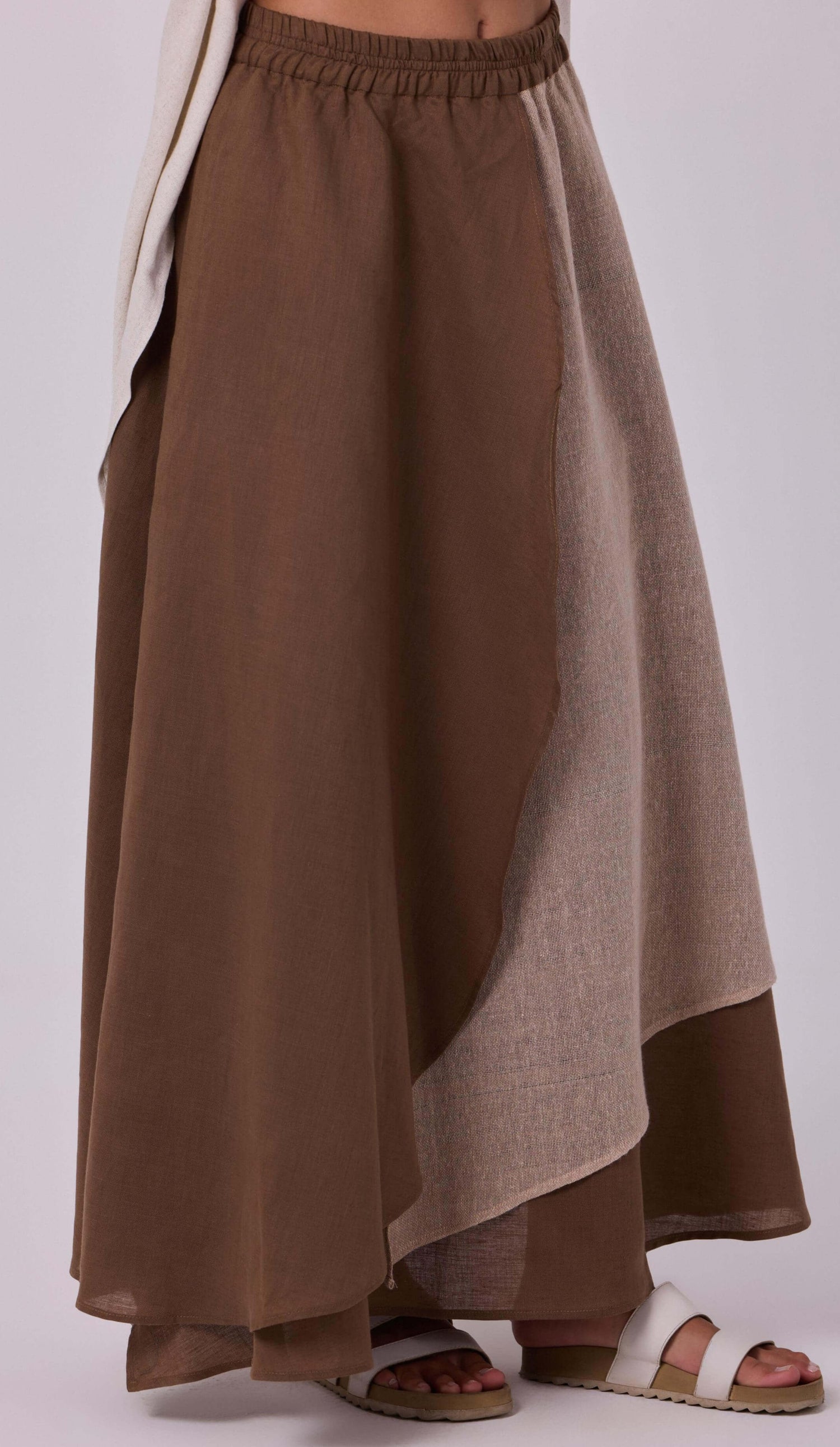 Sahara Flow Linen Skirt