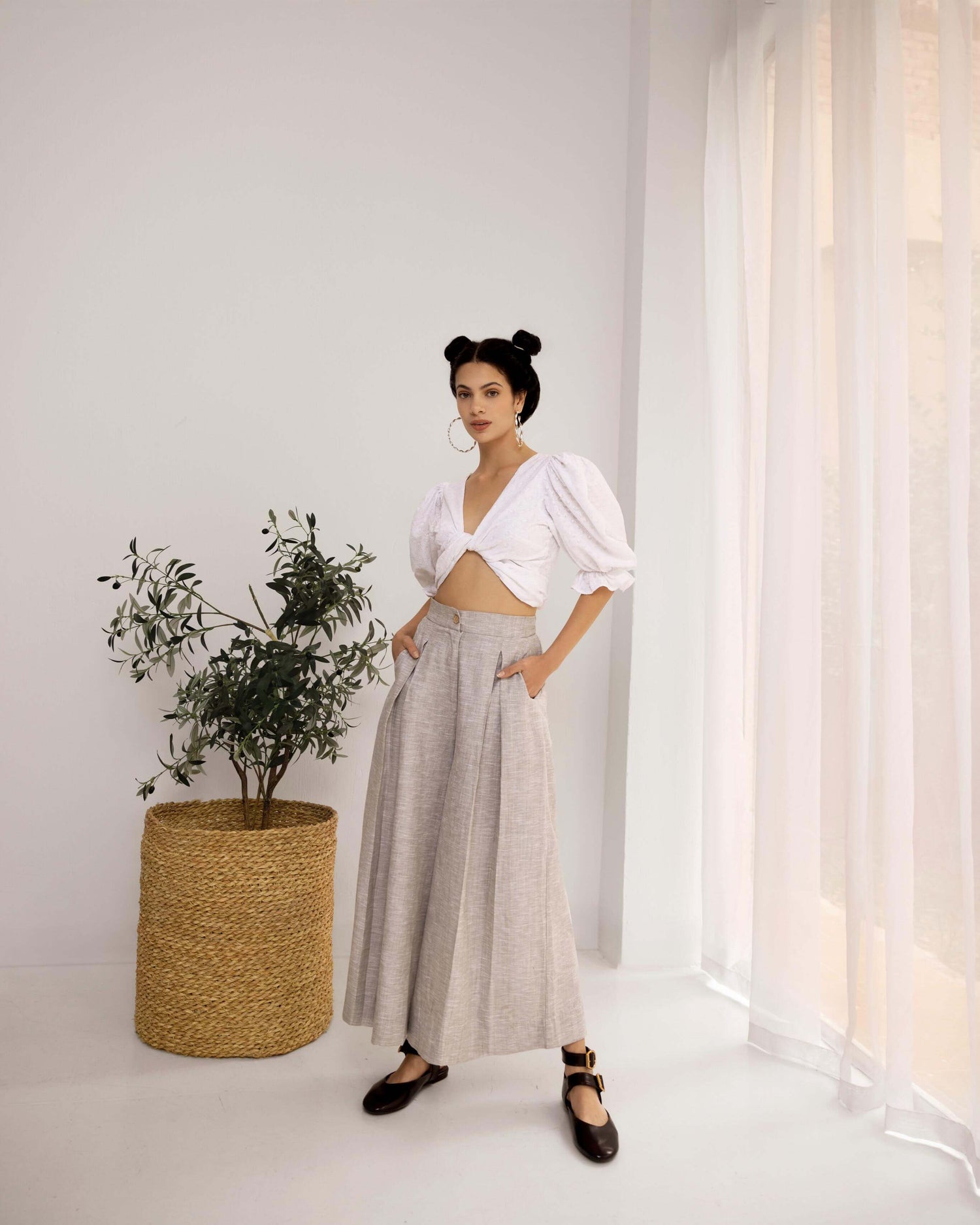 Soléa Skirt Pants Greige
