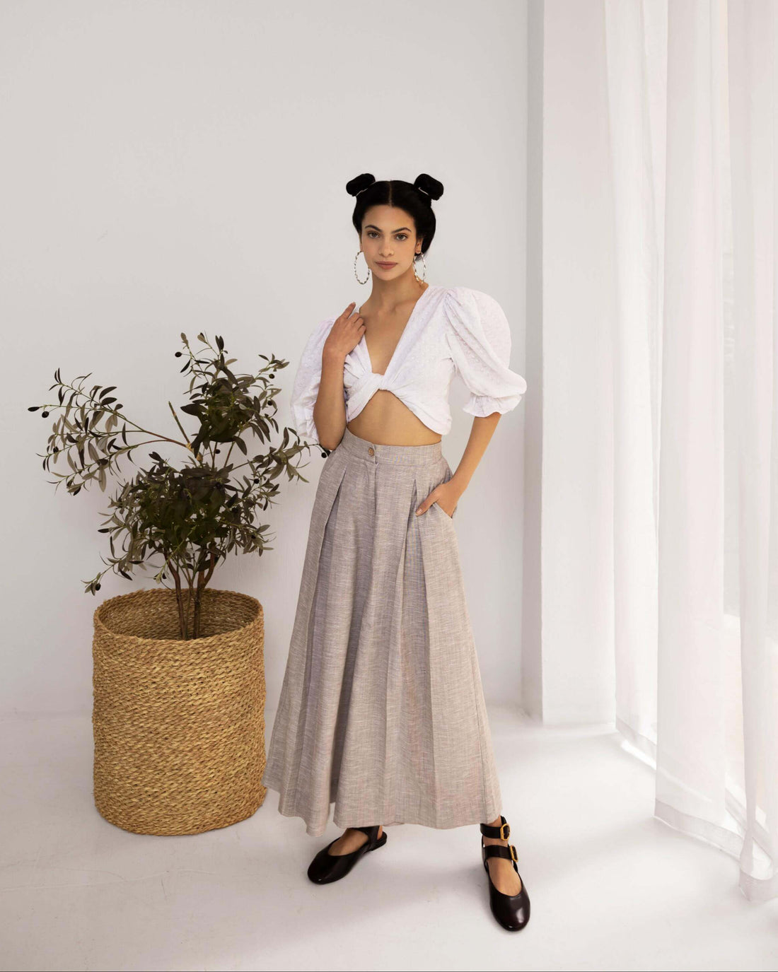 Soléa Skirt Pants Greige