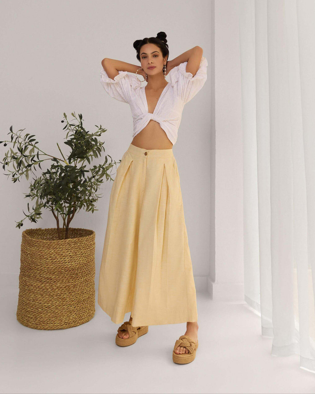 Soléa Skirt Pants Yellow