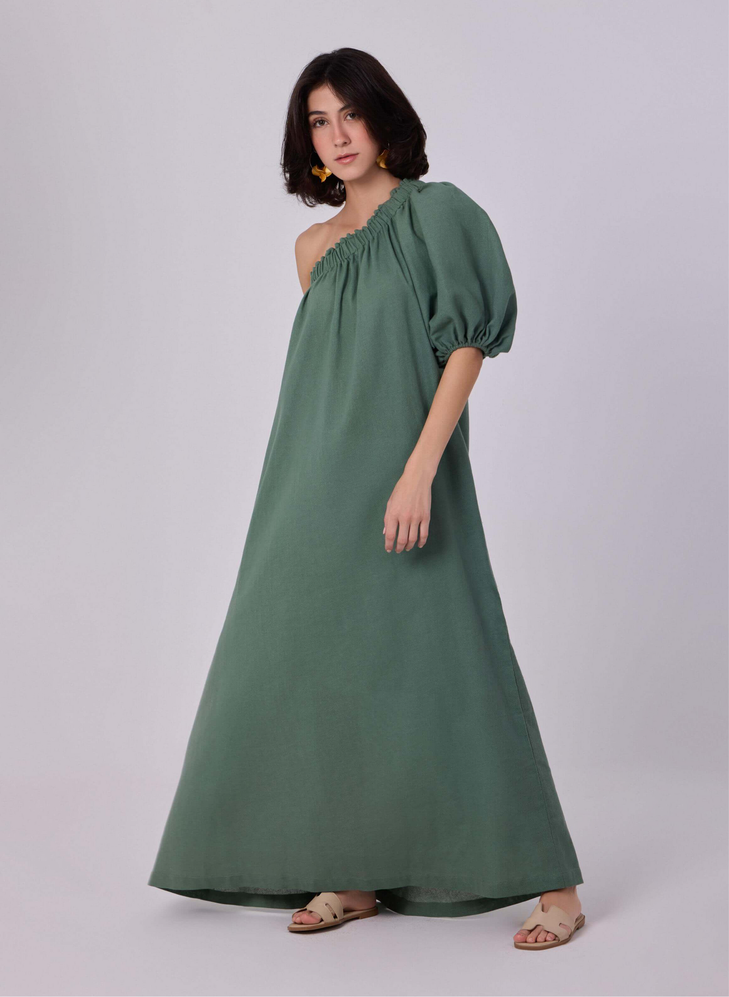 Dijah Linen Maxi Dress