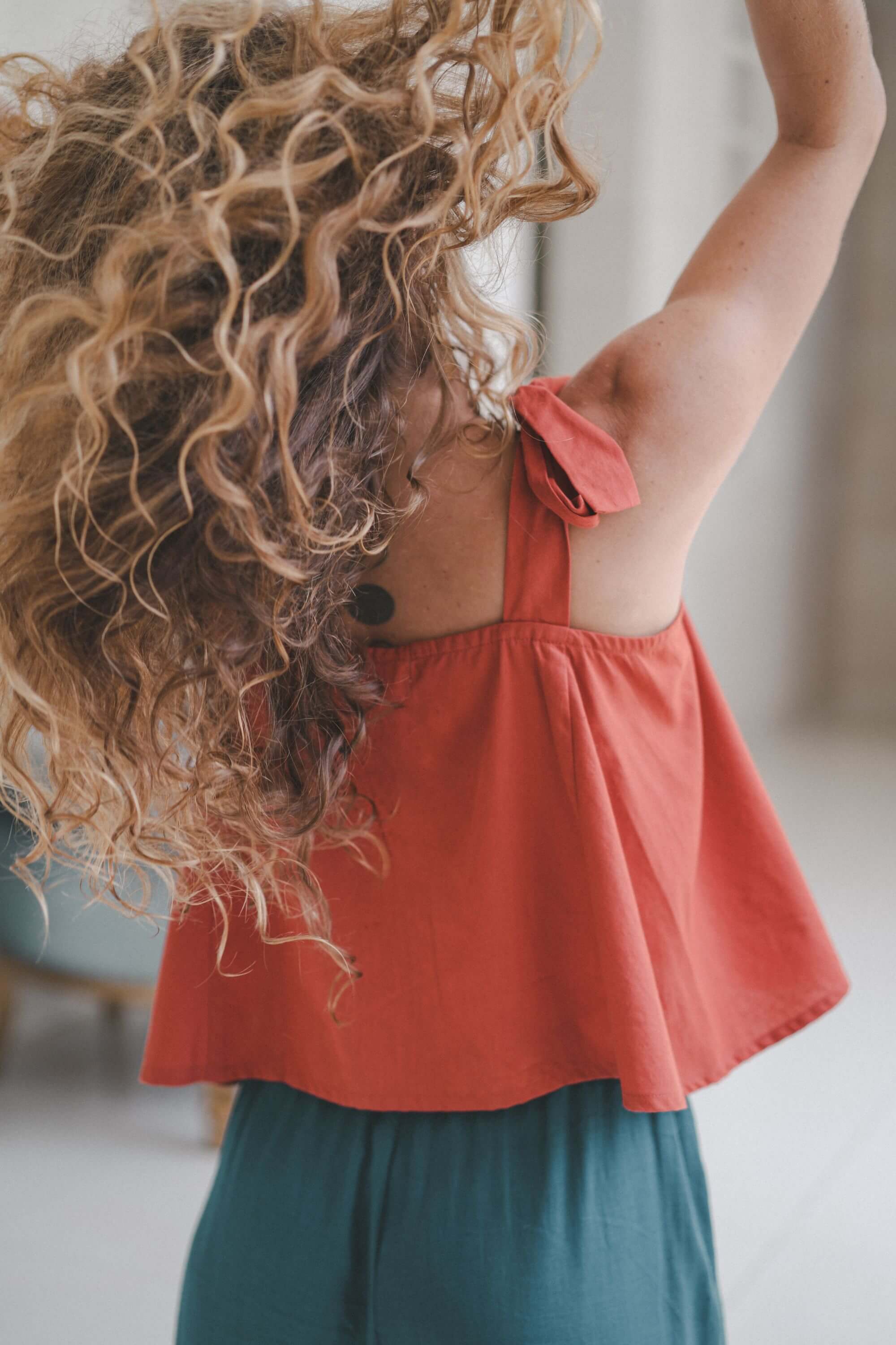 Ruffle Top Cotton 100%