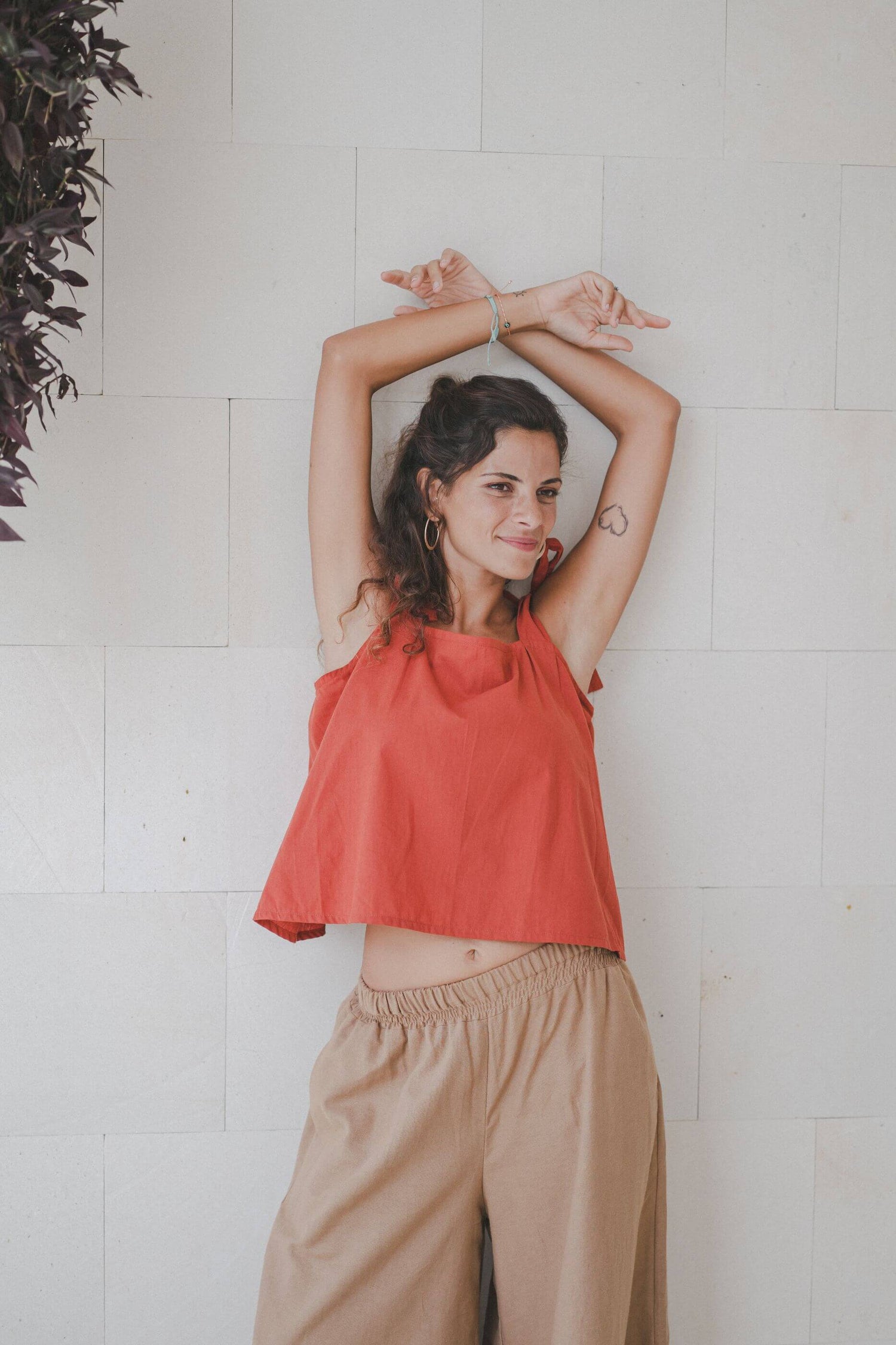Ruffle Top Cotton 100%