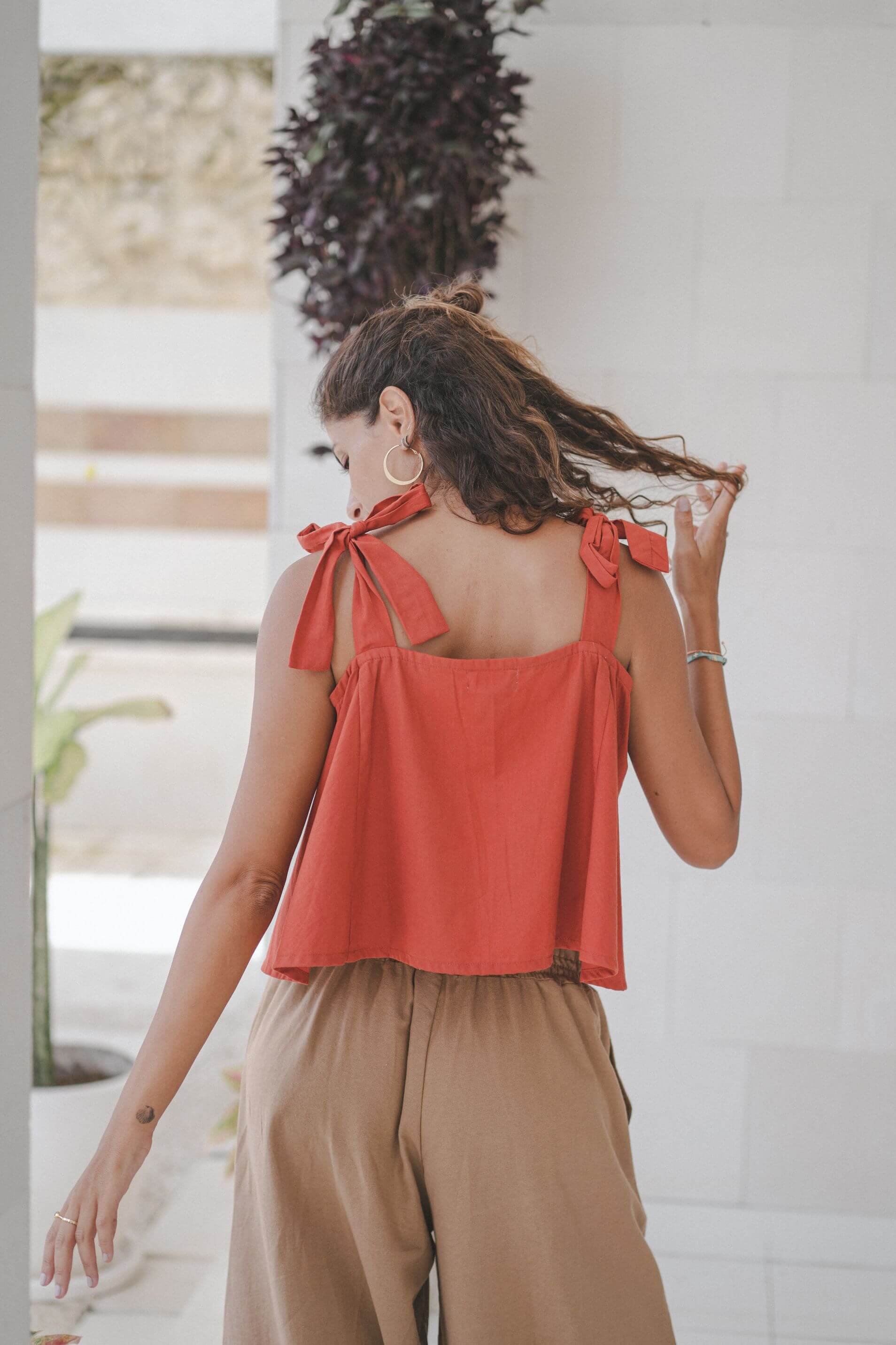 Ruffle Top Cotton 100%