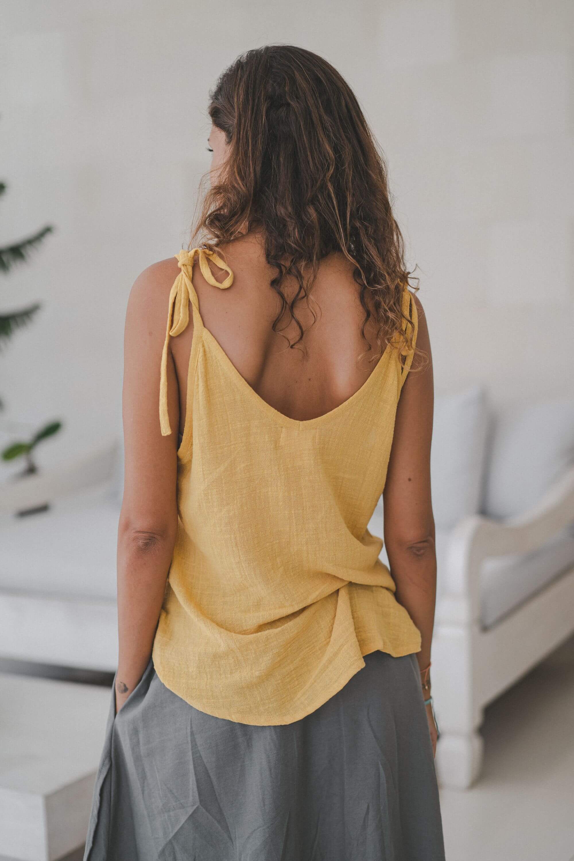 V Shape Top 100% Cotton