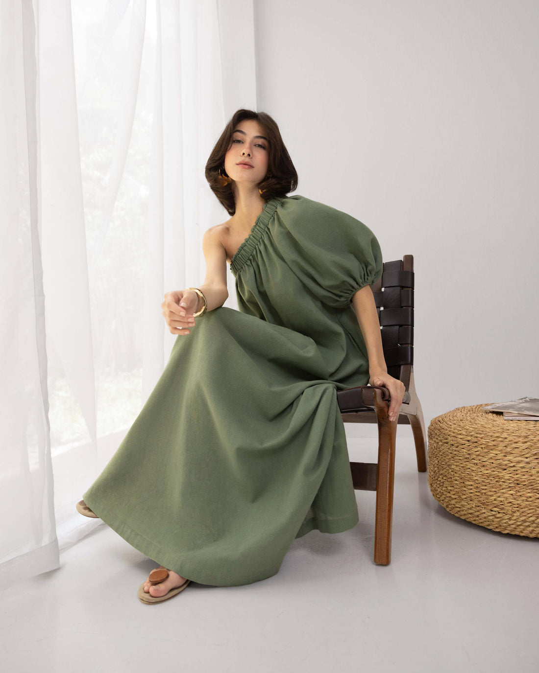 Dijah Linen Maxi Dress