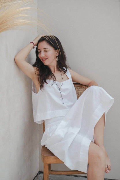 Lana Skirt Linen Cotton Blend