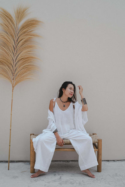 Essential Straight Leg Pants White