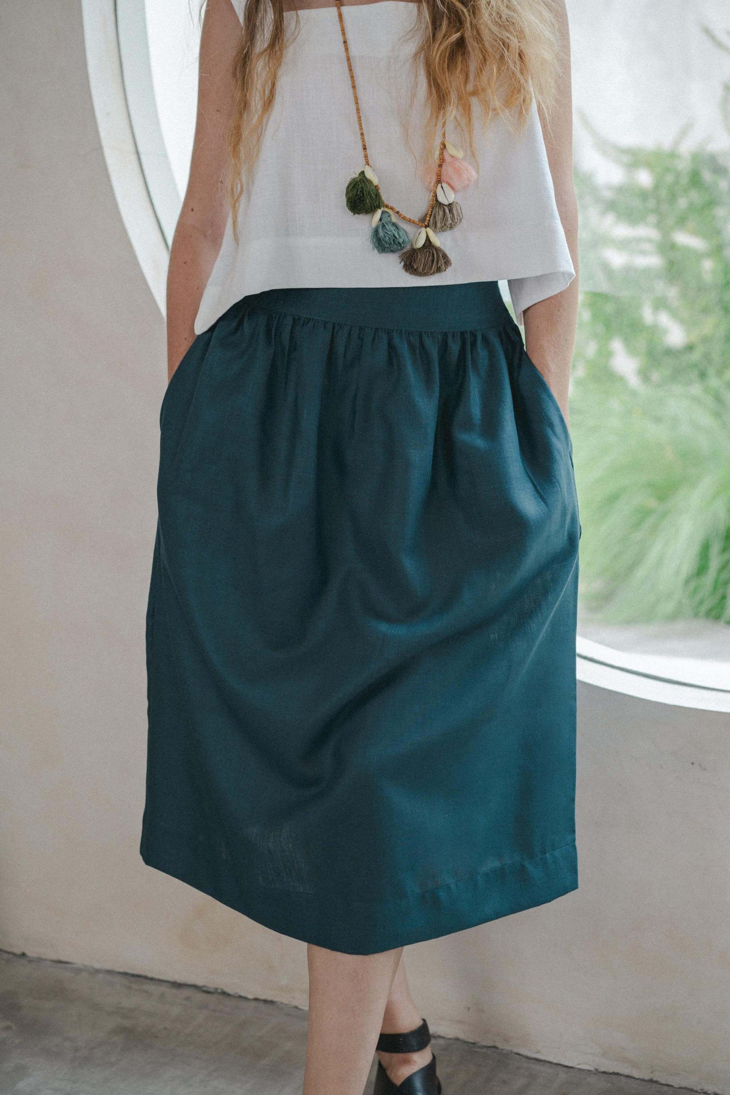 Lana Skirt Linen Cotton Blend