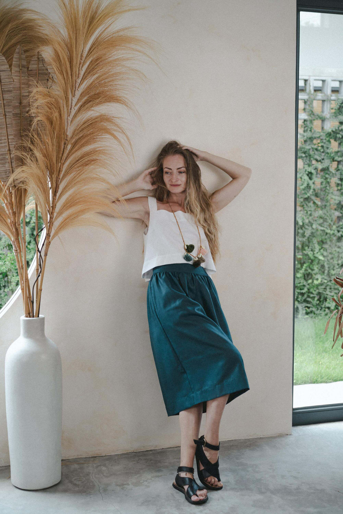 Lana Skirt Linen Cotton Blend