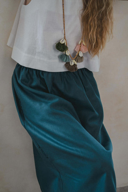 Lana Skirt Linen Cotton Blend