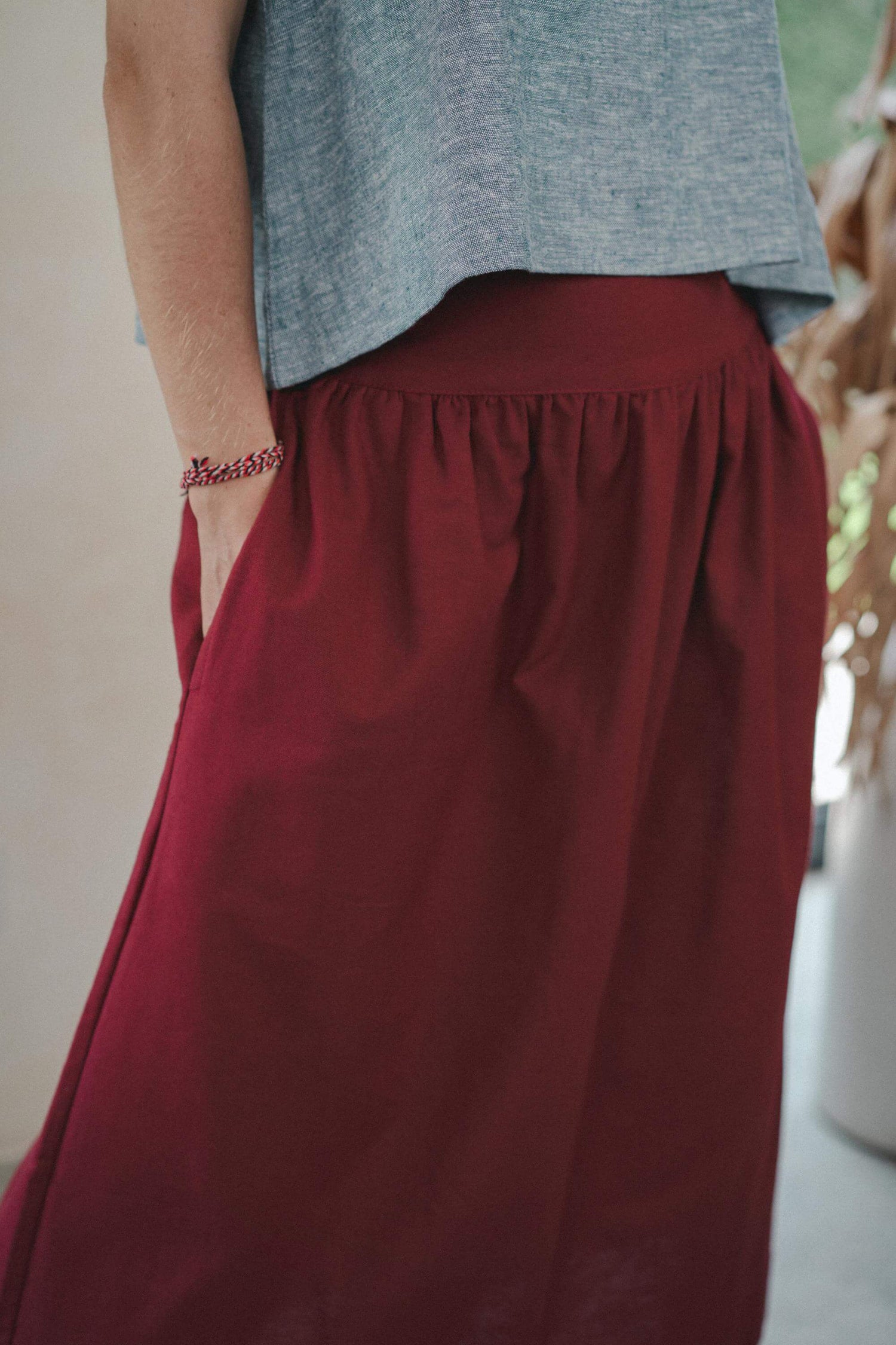 Lana Skirt Linen Cotton Blend