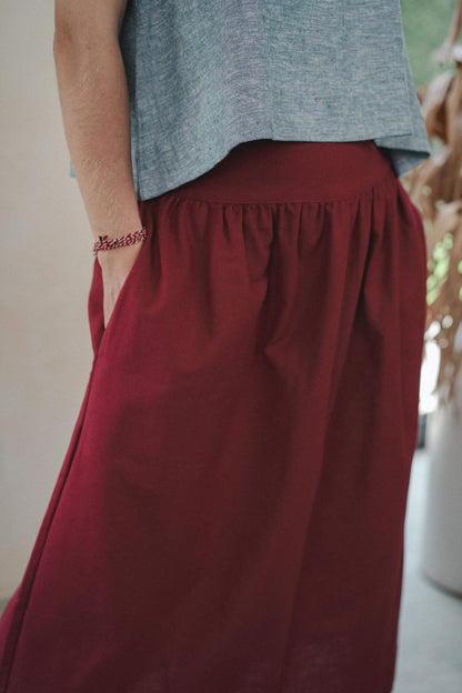 Lana Skirt Linen Cotton Blend