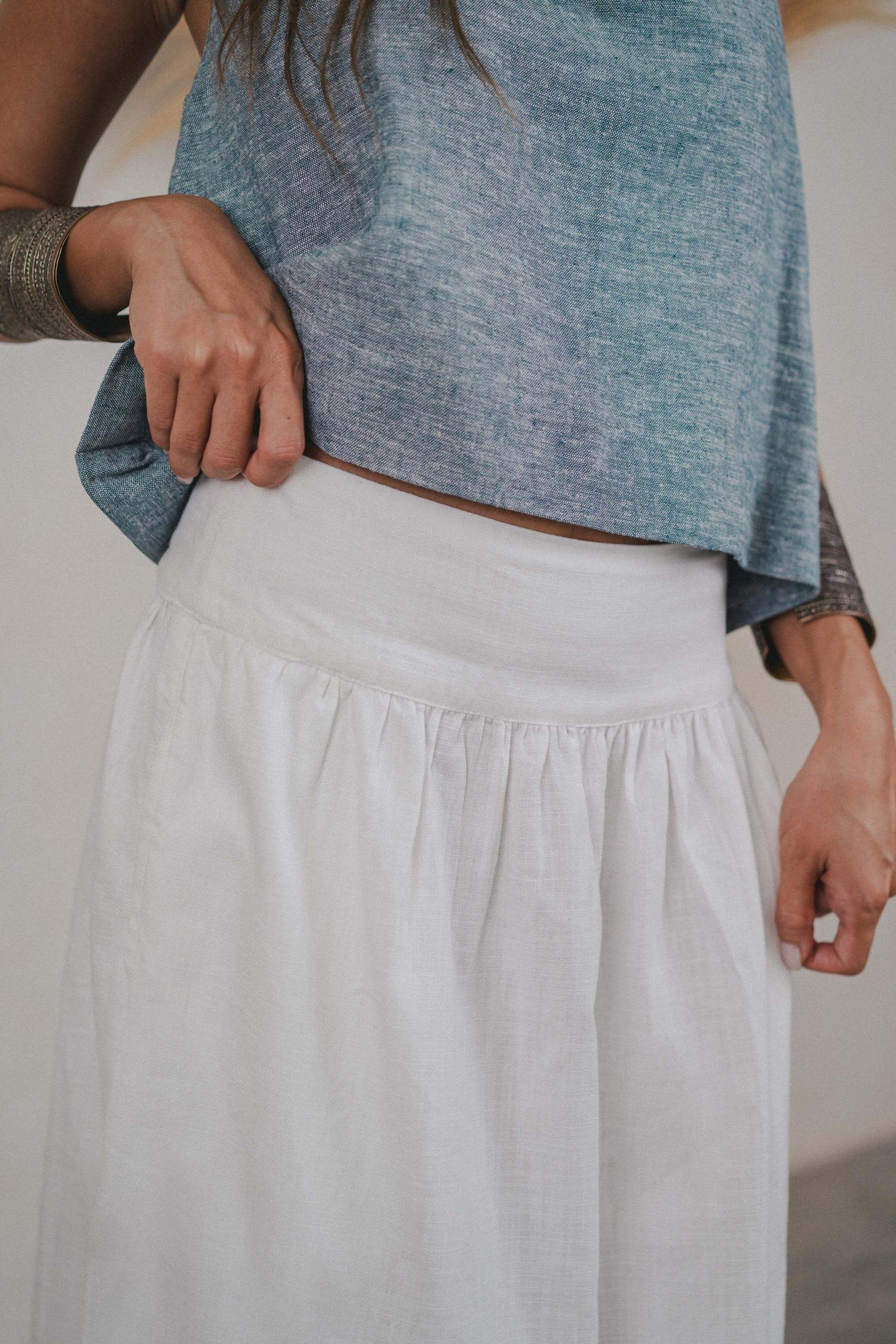 Lana Skirt Linen Cotton Blend