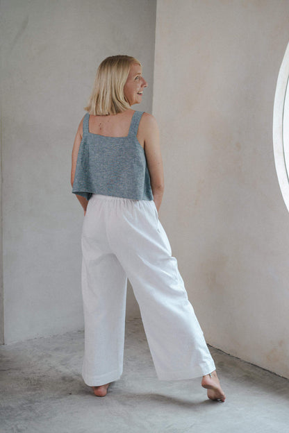 Essential Straight Leg Pants White