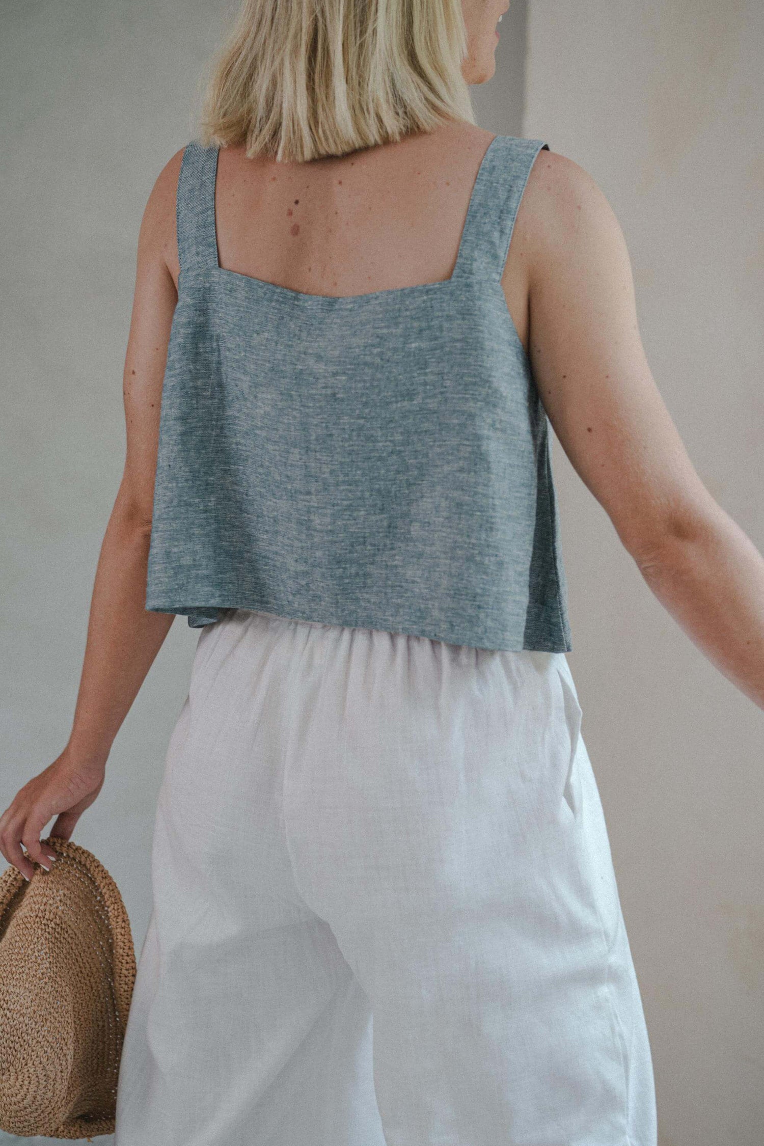 Essential Straight Leg Pants White