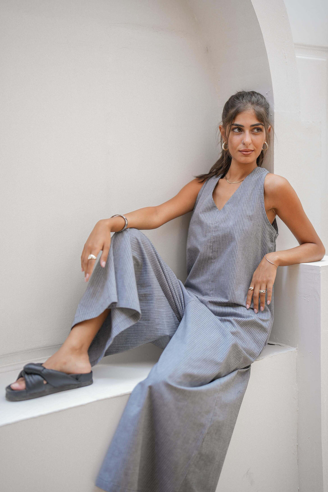 Never Better Jumpsuit Grey