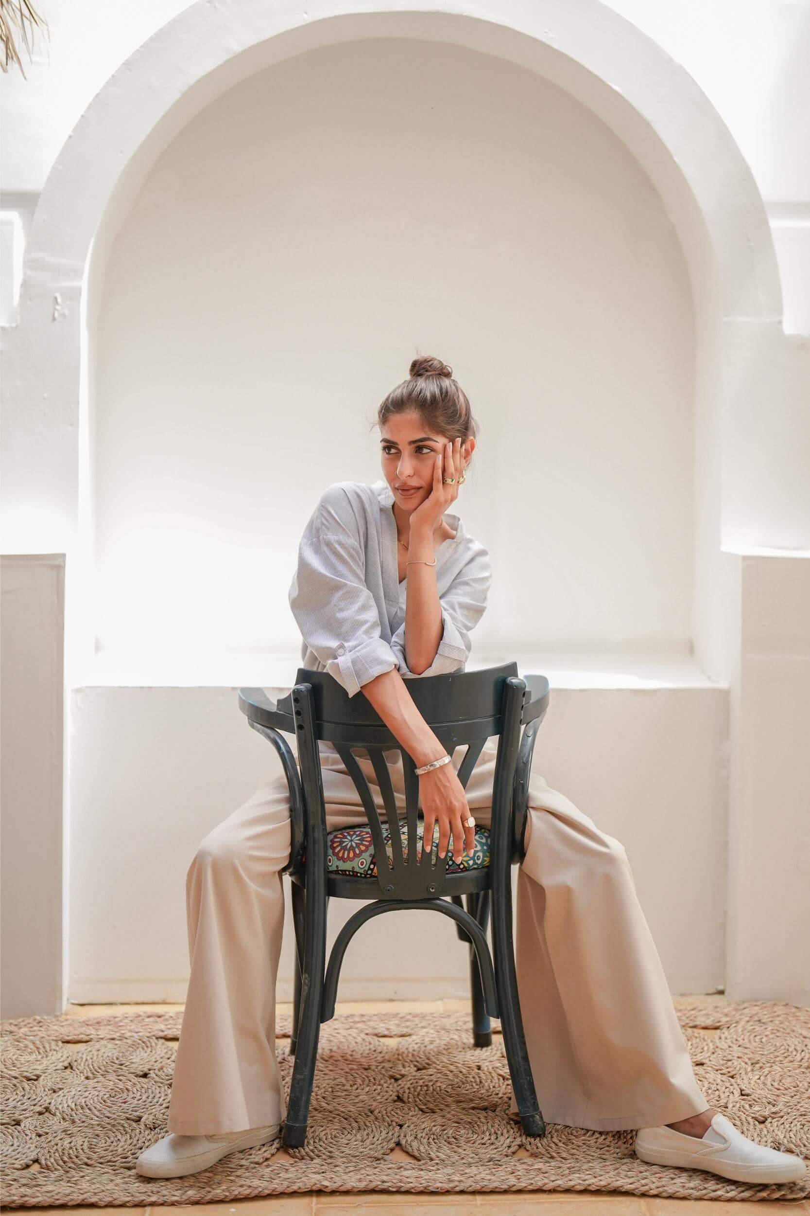 City Flow Wide Leg Pants Beige