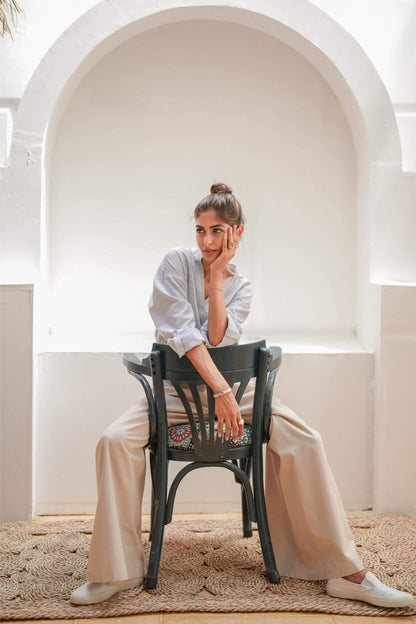 City Flow Wide Leg Pants Beige
