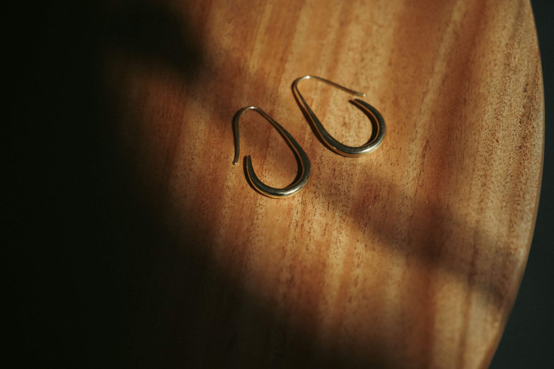 Water Drop Earring Brass