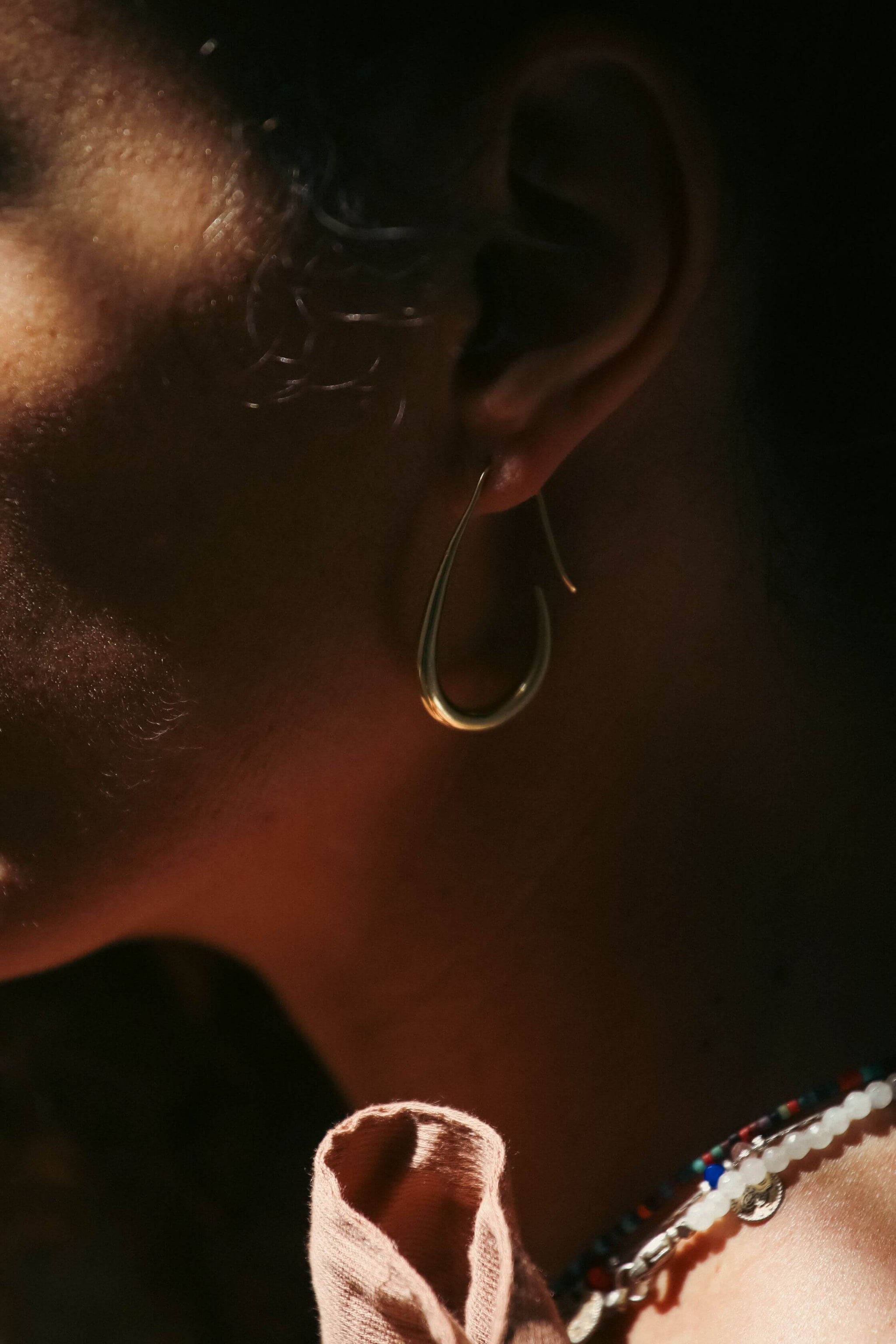 Water Drop Earring Brass