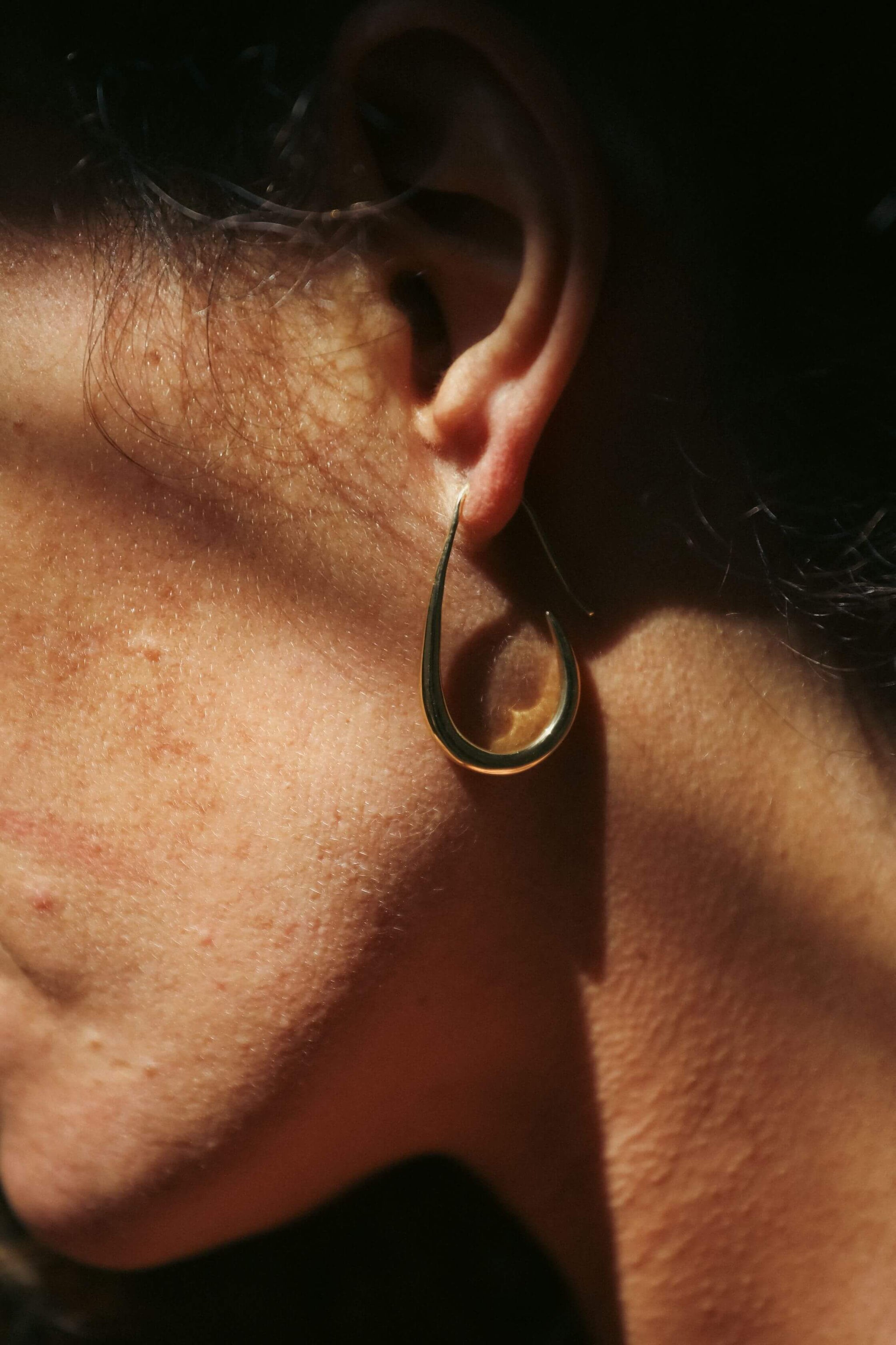 Water Drop Earring Brass