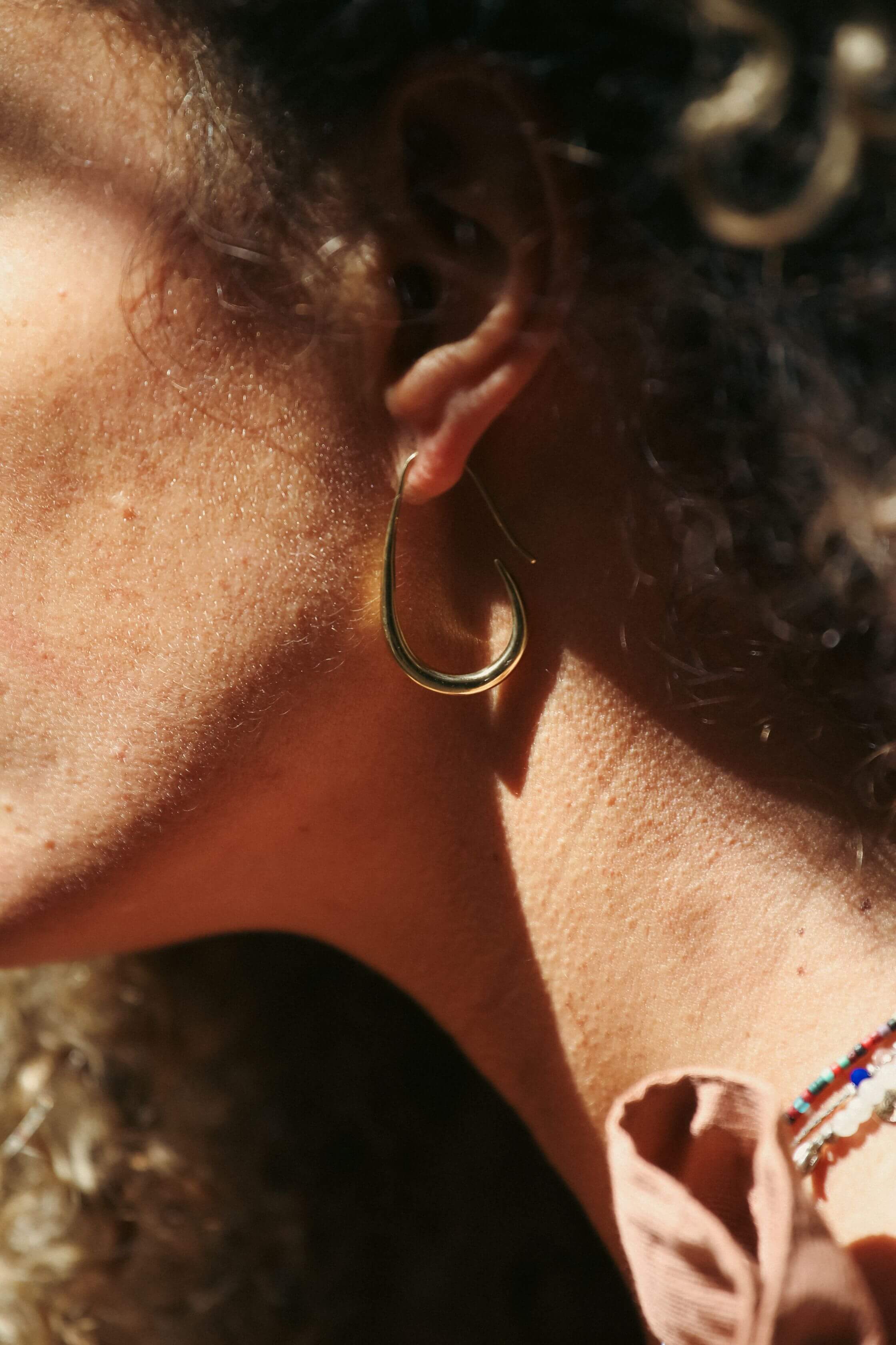 Water Drop Earring Brass