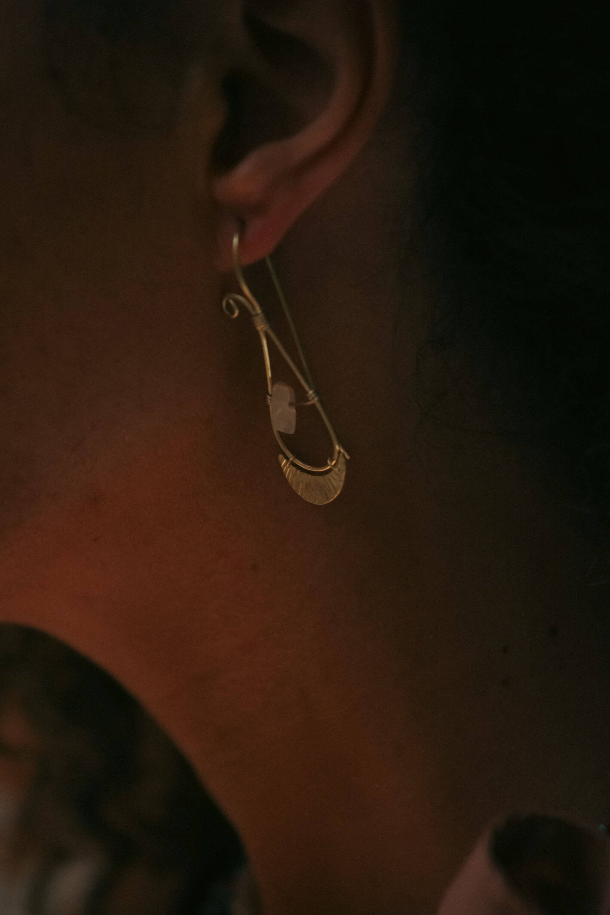 Boho Earring Brass