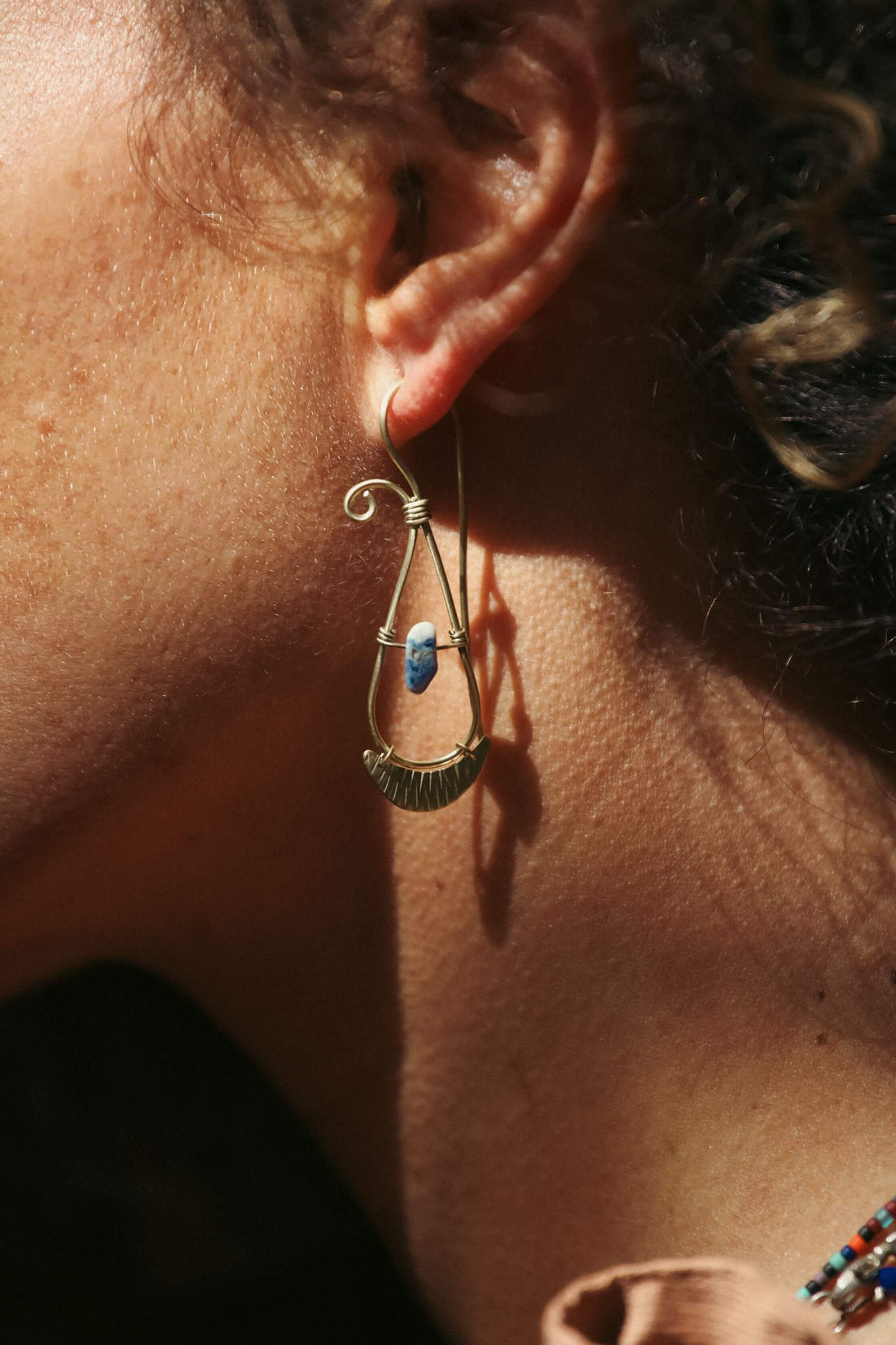 Boho Earring Brass