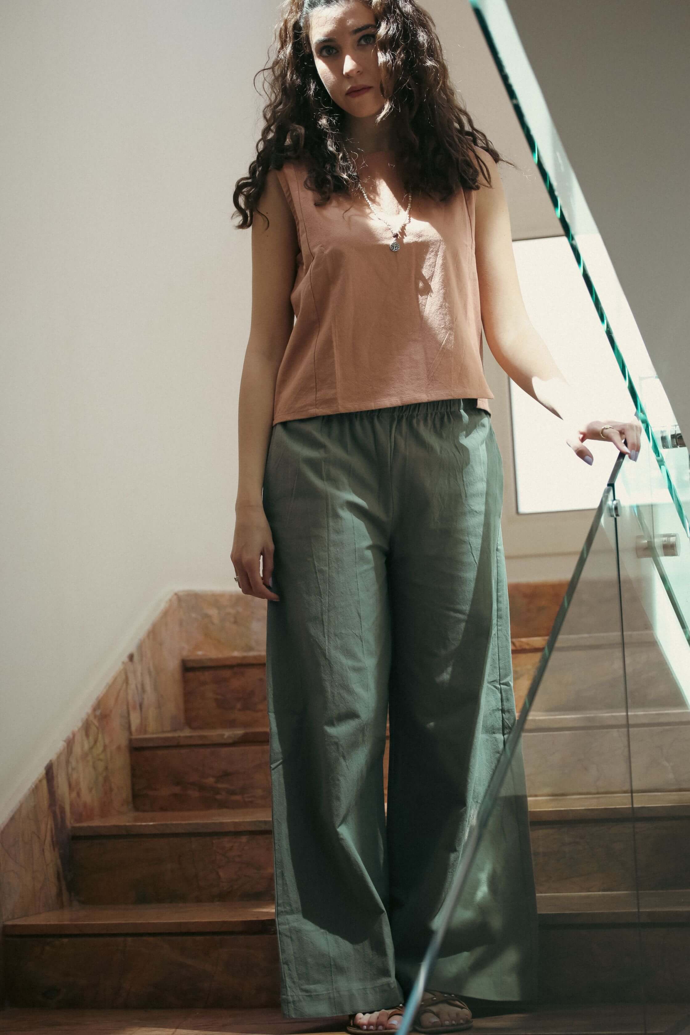 Lush Wide-Leg Pants 100% Cotton