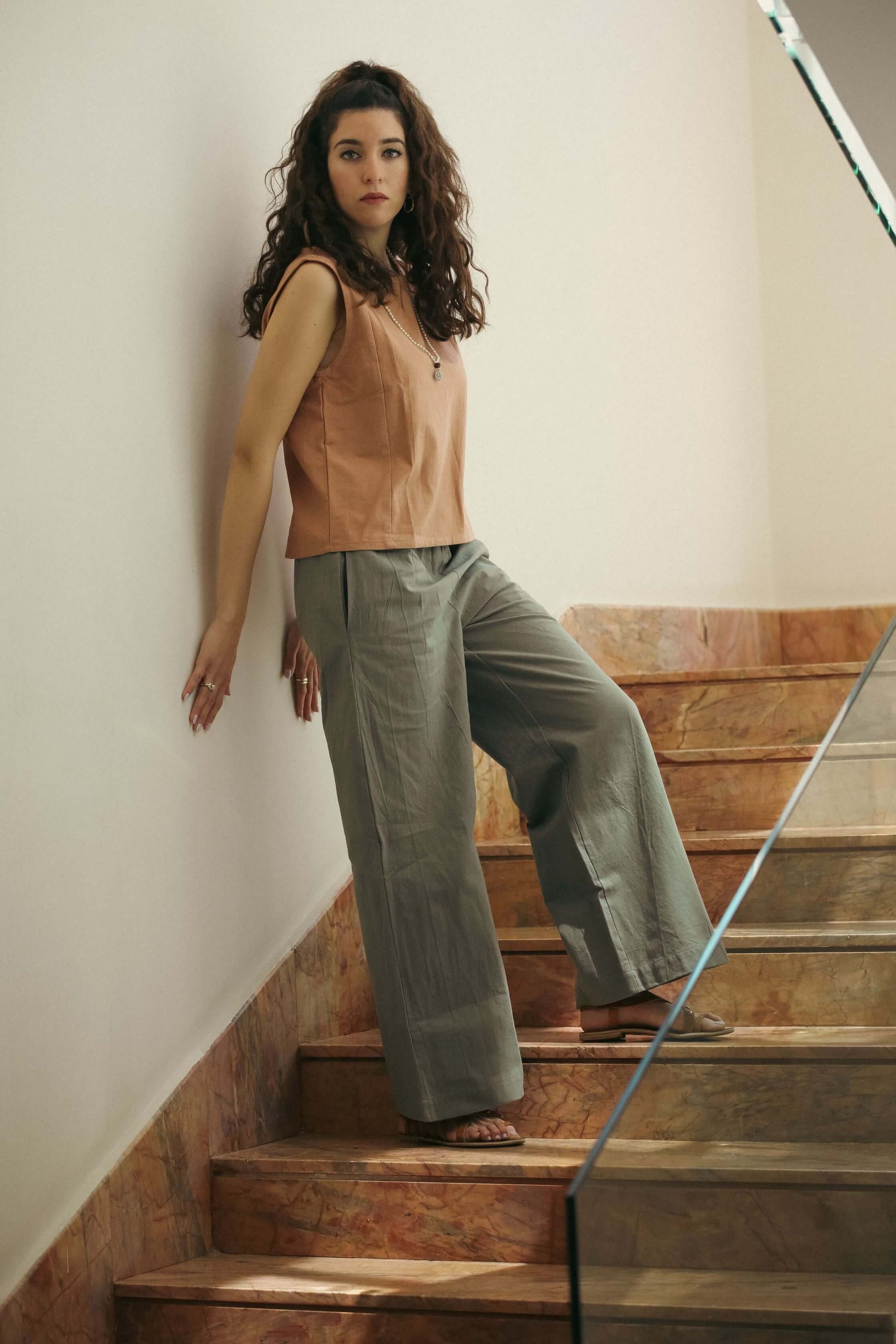 Lush Wide-Leg Pants 100% Cotton