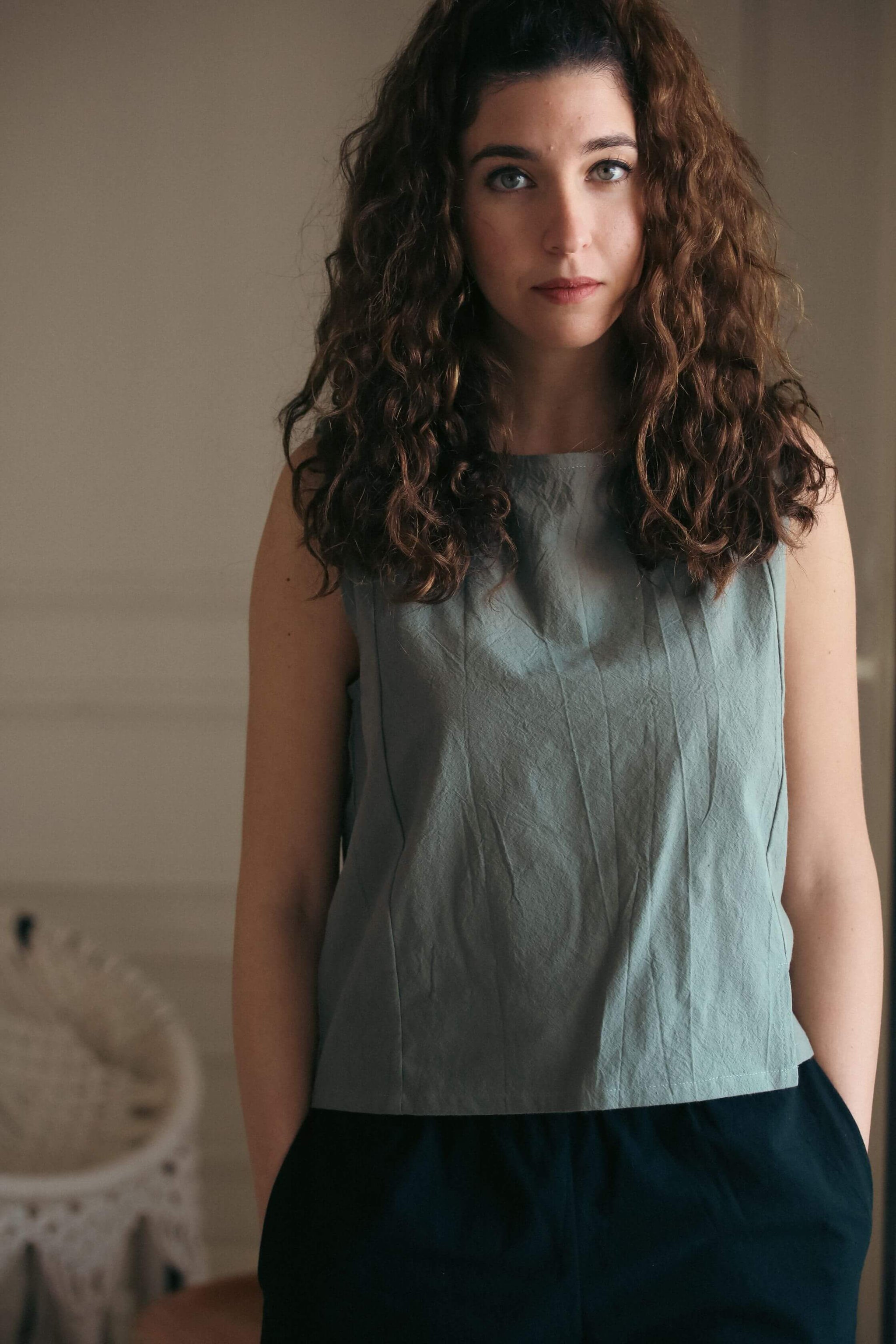 Indie Top 100% Cotton - Sage