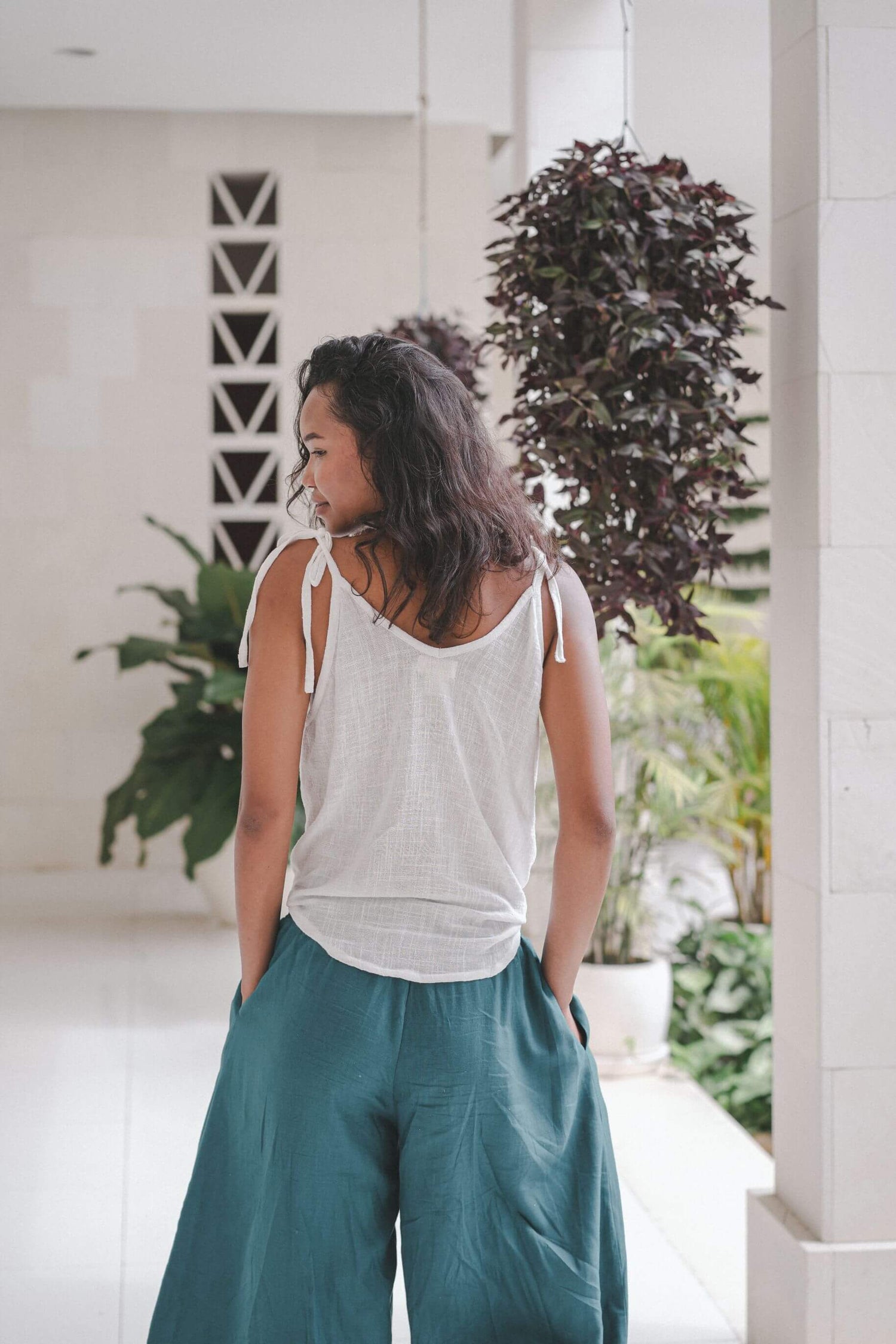 V Shape Top 100% Cotton