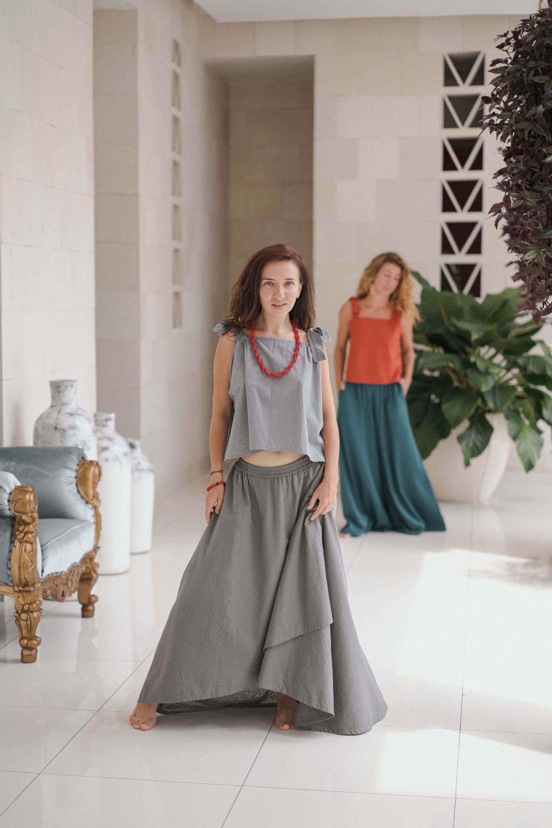 Louren Skirt Linen Cotton Blend