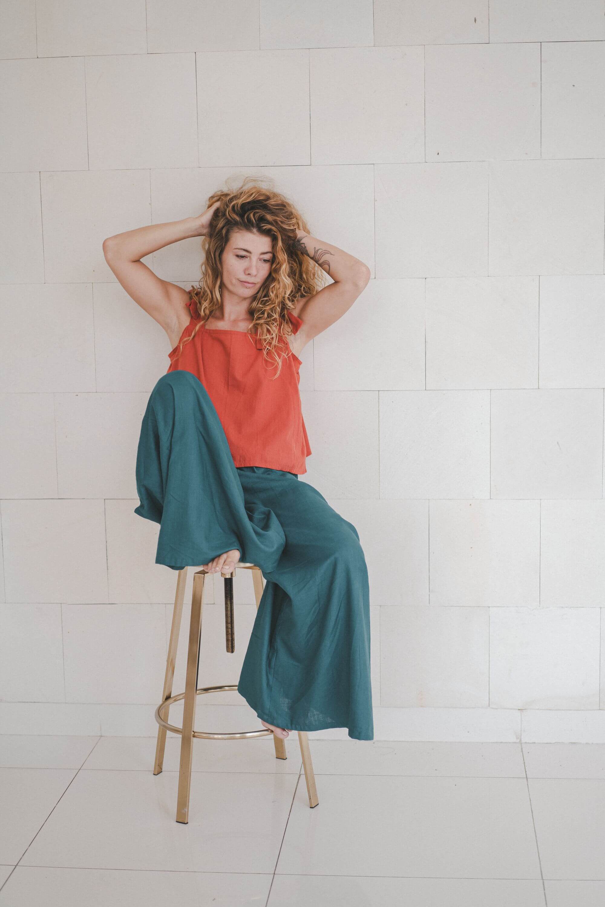Vita Pants Linen Cotton Blend