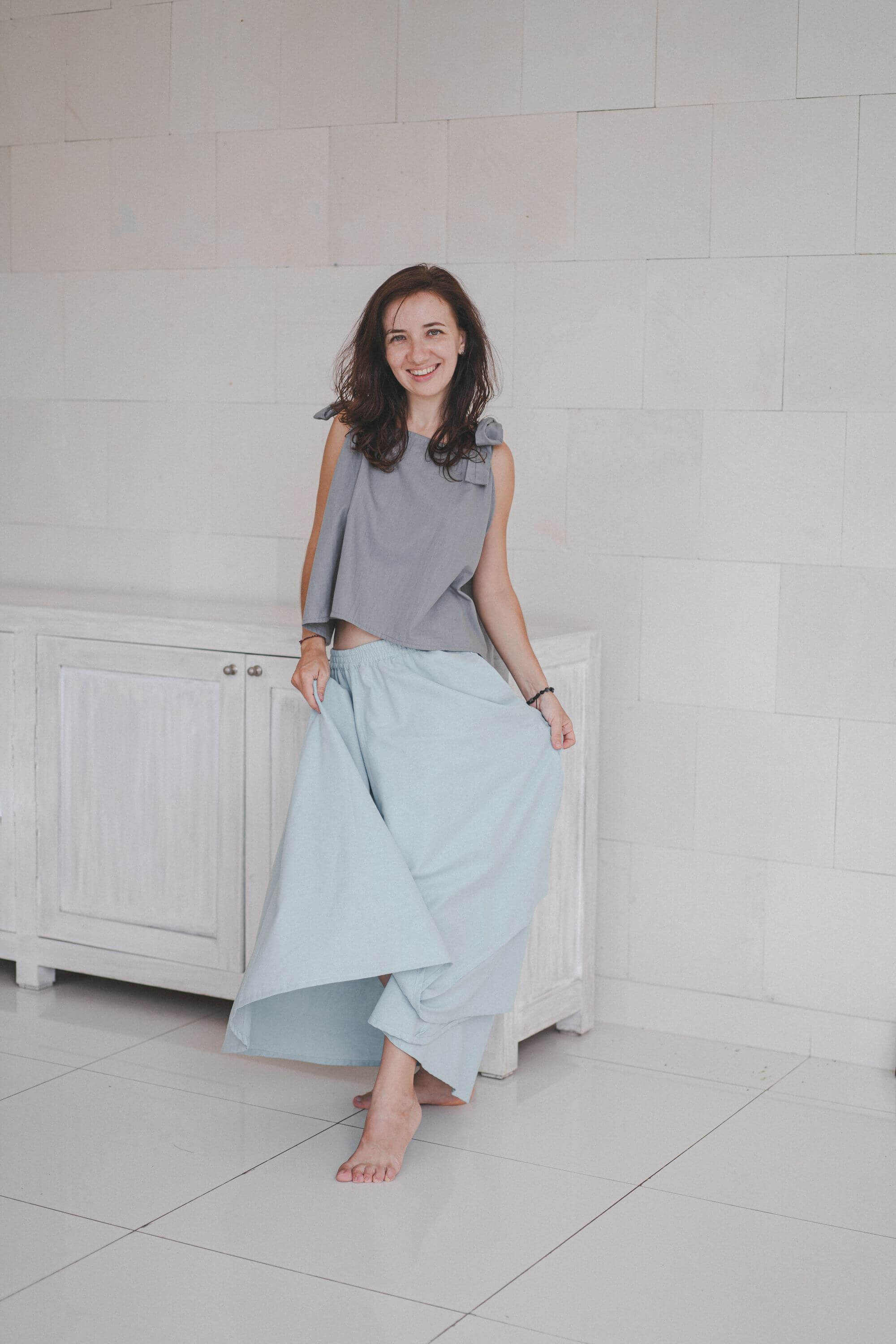 Louren Skirt Linen Cotton Blend