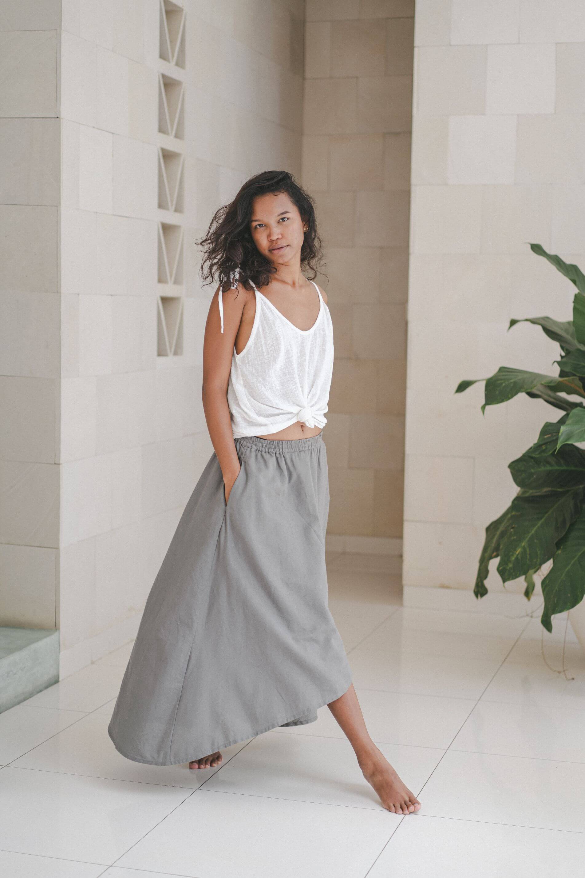 Louren Skirt Linen Cotton Blend