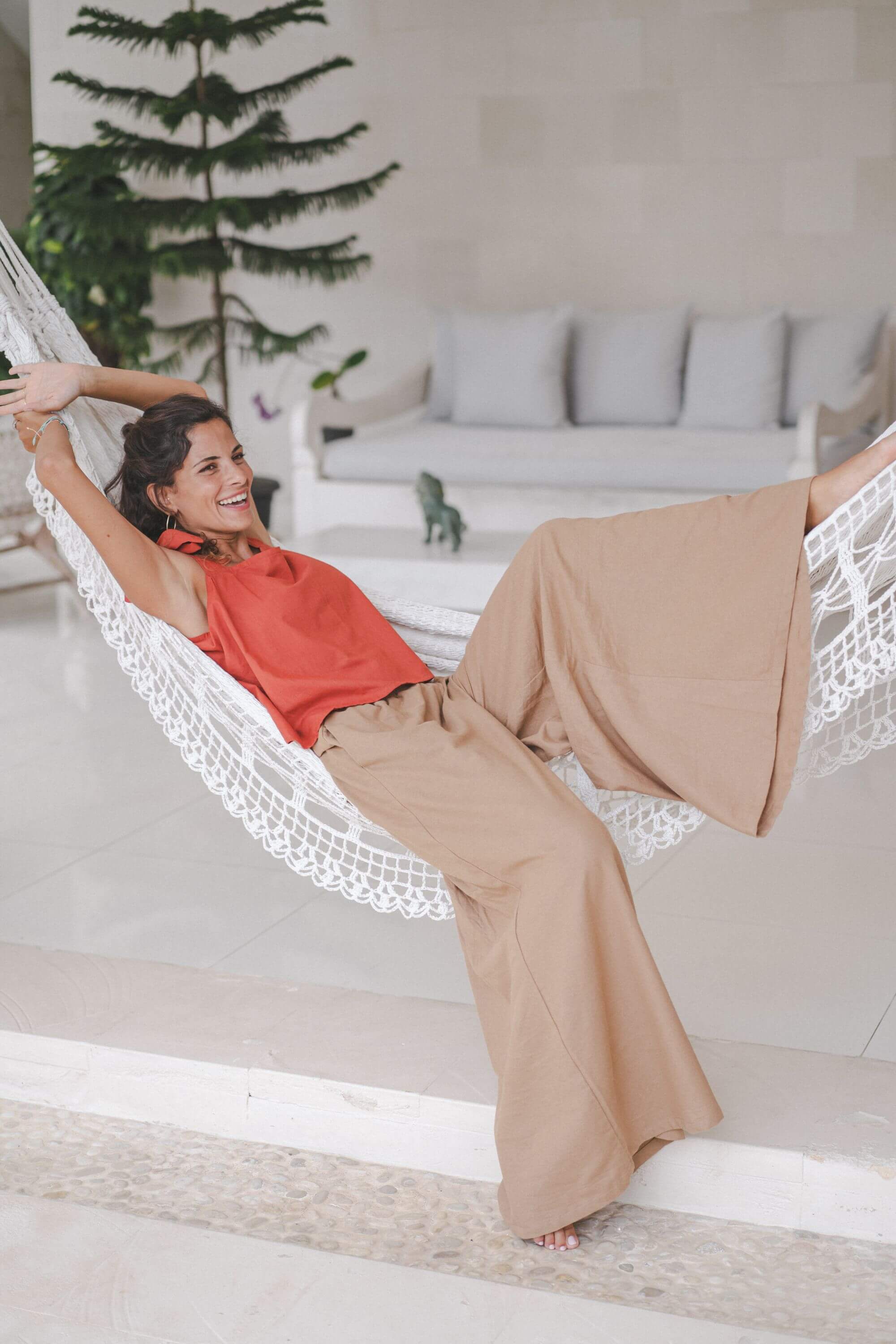 Vita Pants Linen Cotton Blend