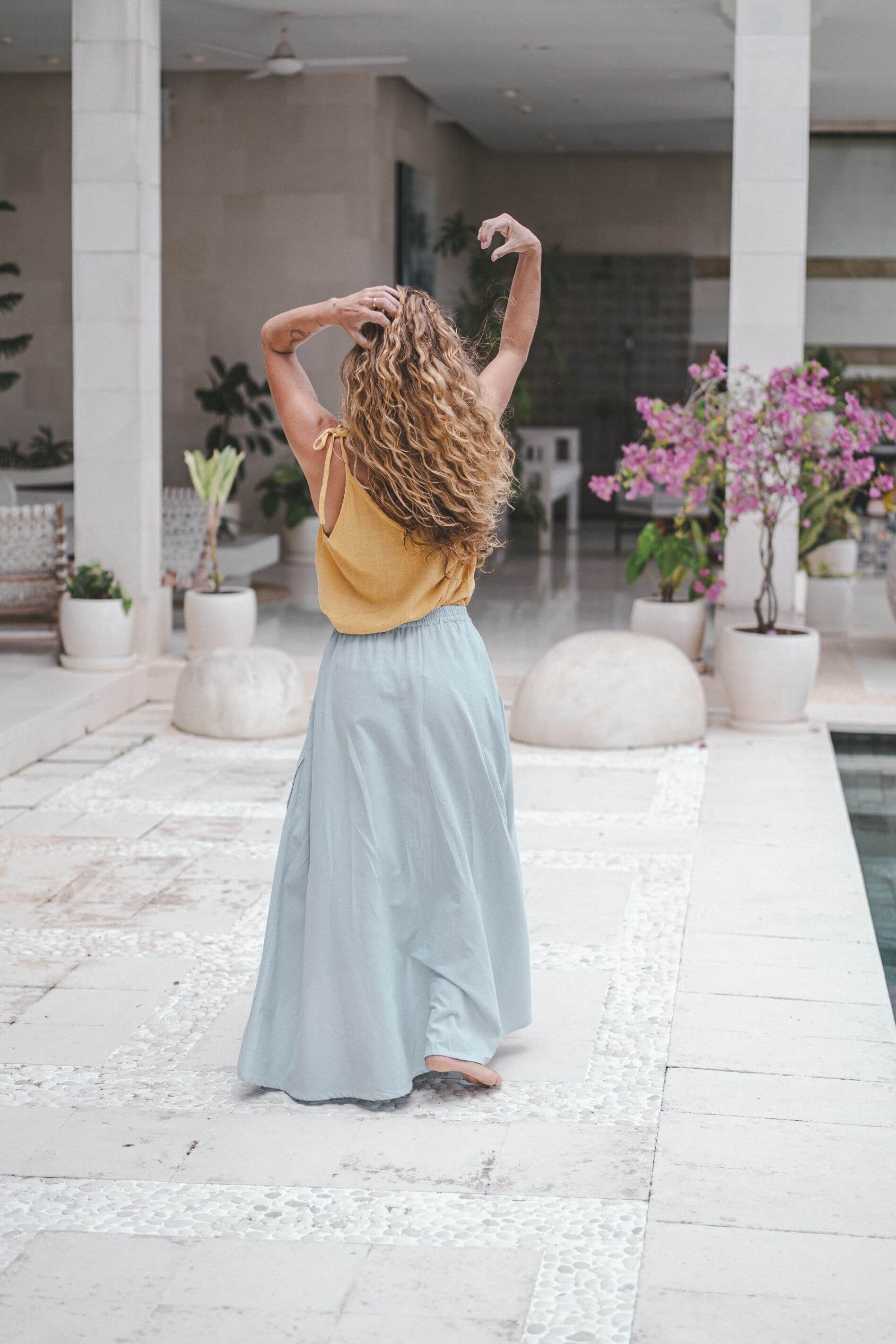 Louren Skirt Linen Cotton Blend