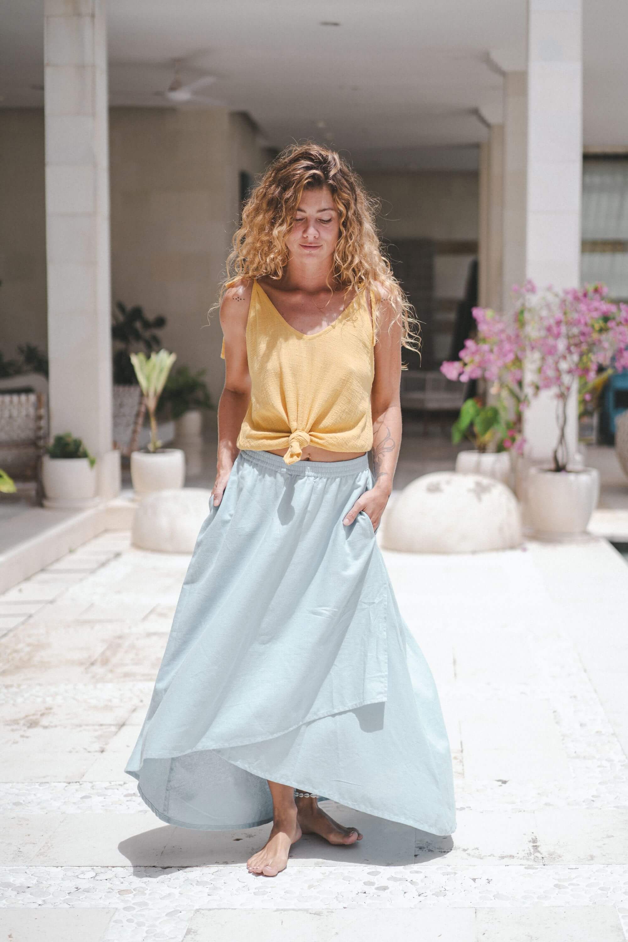 Louren Skirt Linen Cotton Blend