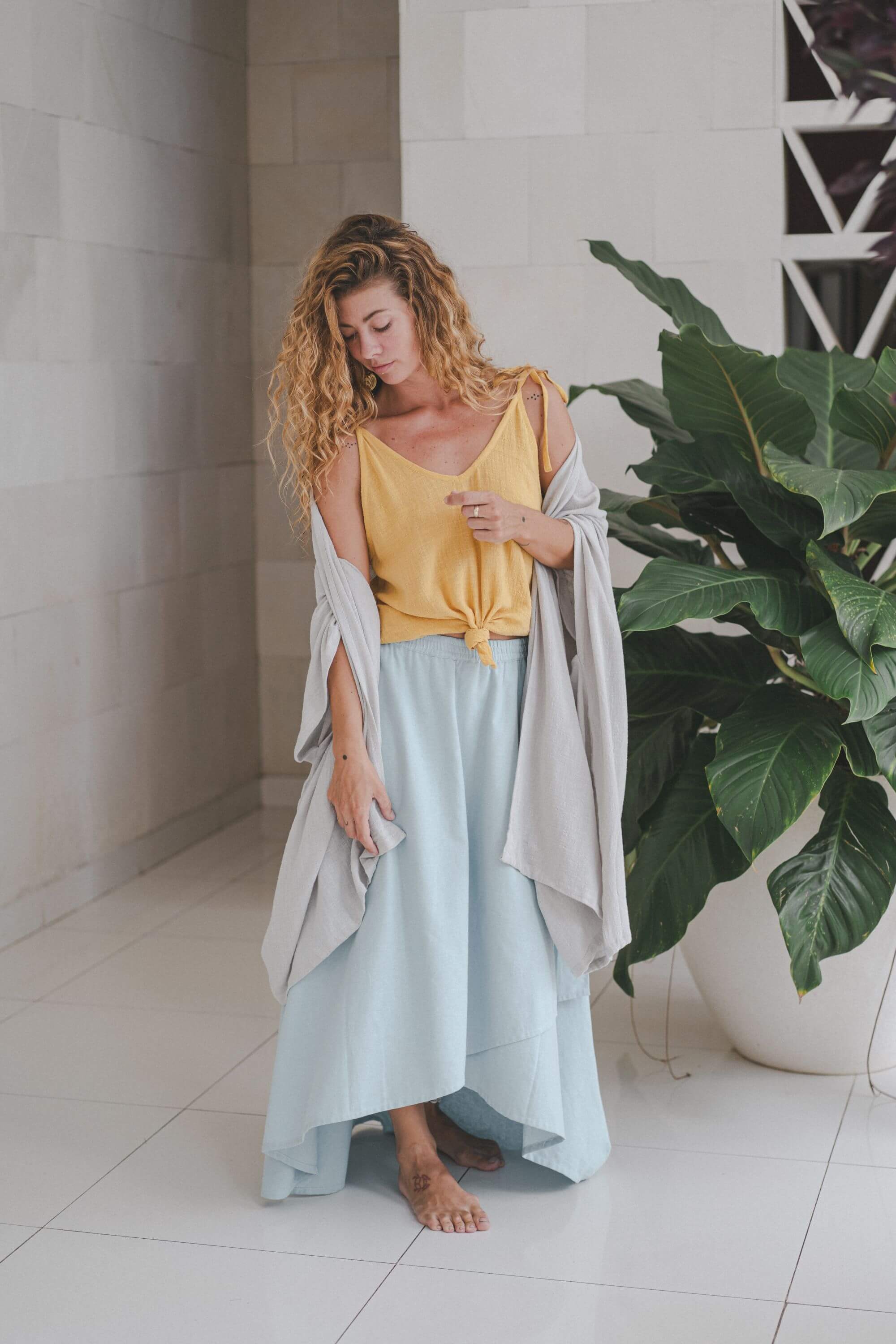 Louren Skirt Linen Cotton Blend