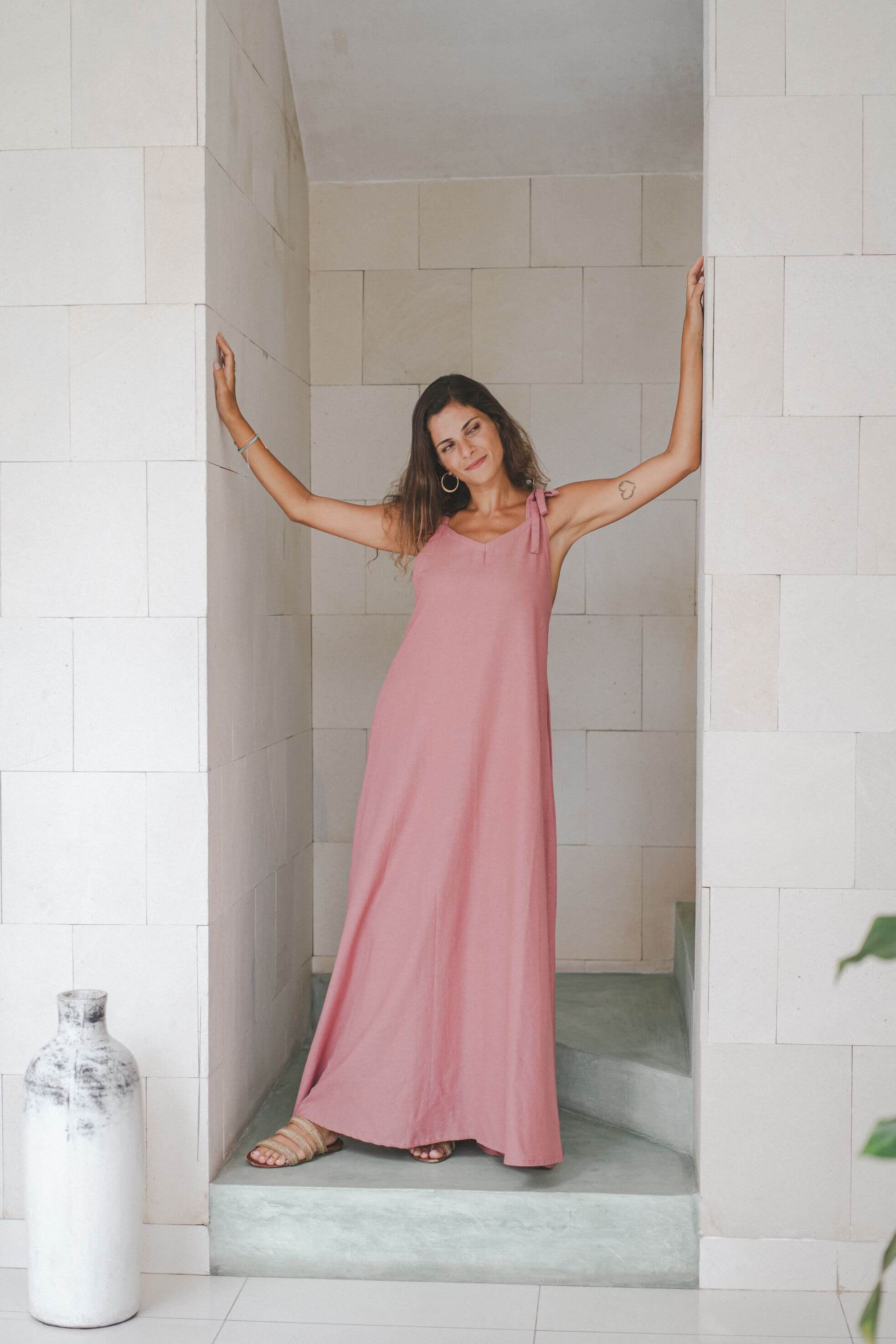 Lola Dress Linen Cotton Blend
