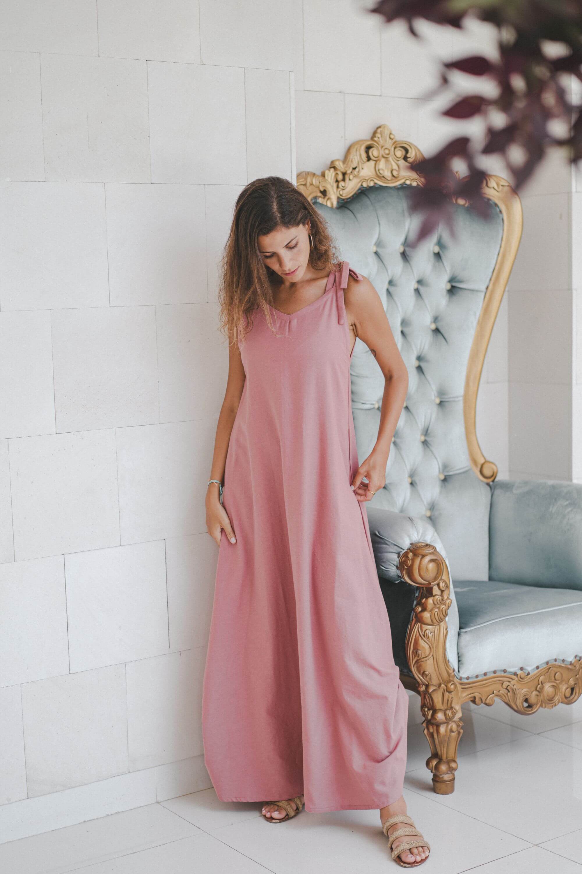 Lola Dress Linen Cotton Blend
