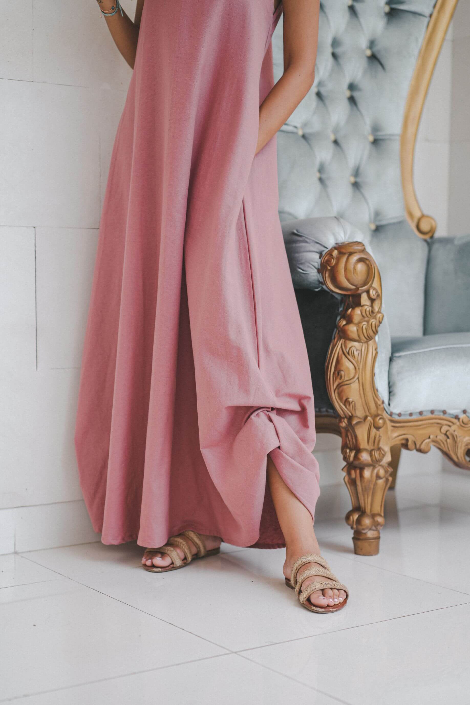 lola linen dress Lola Dress- White Linen Lai Lai