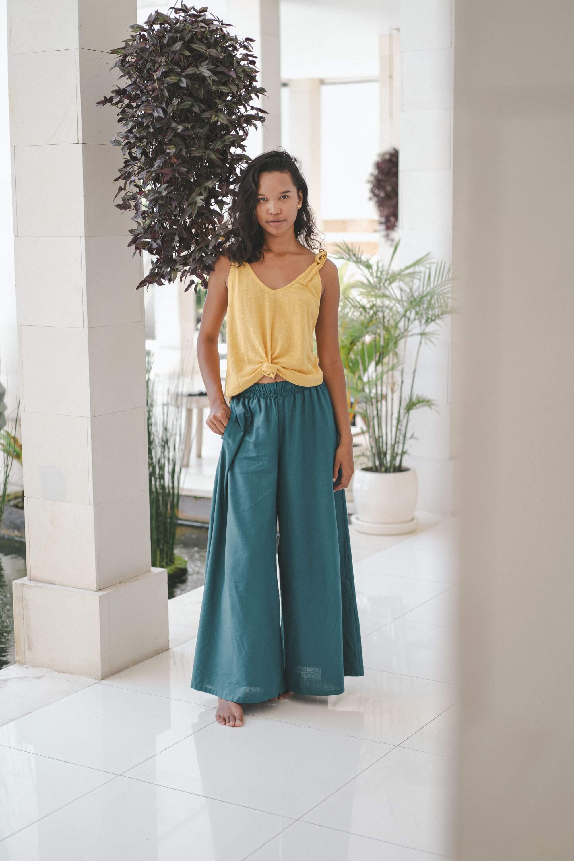 Vita Pants Linen Cotton Blend
