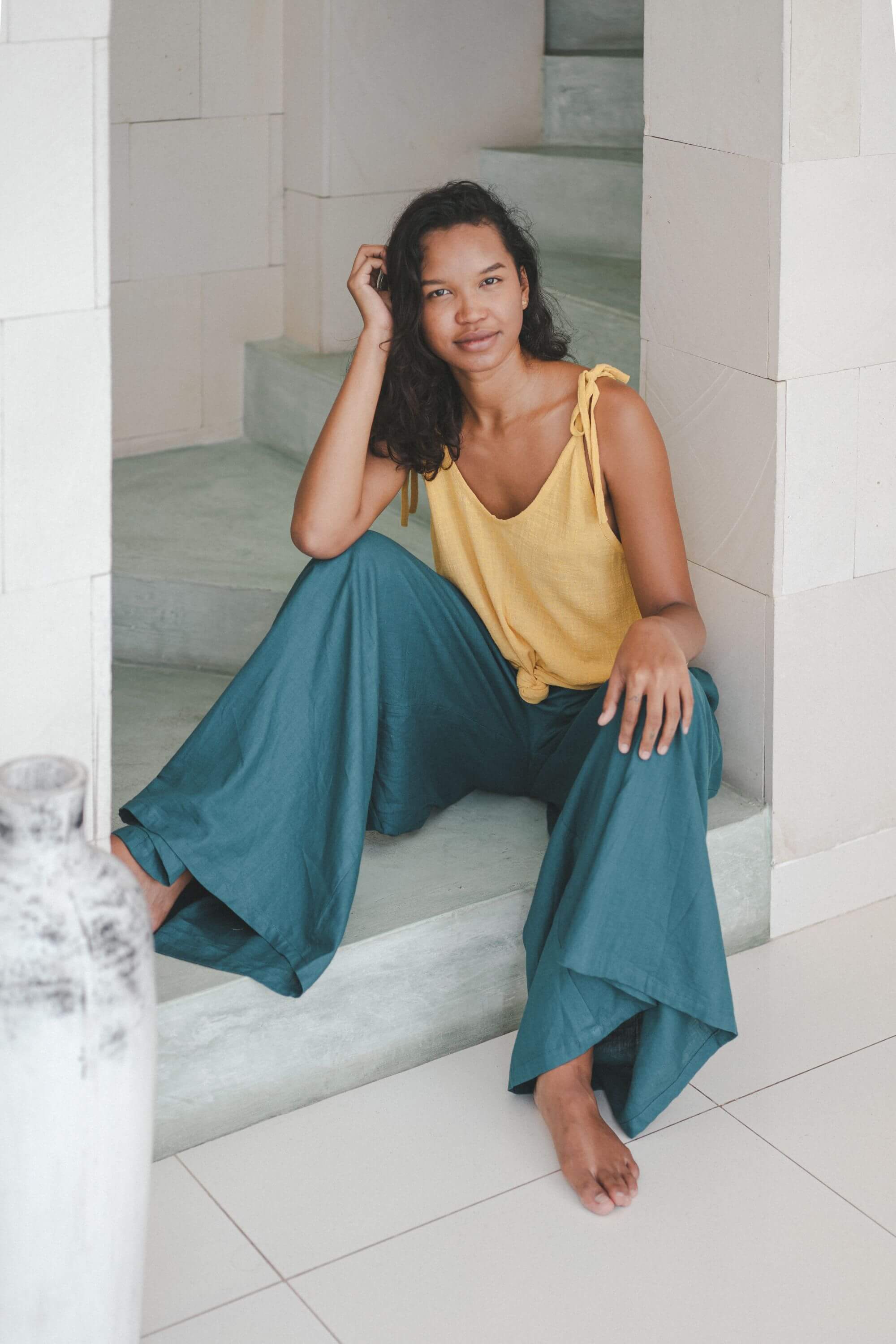 Vita Pants Linen Cotton Blend