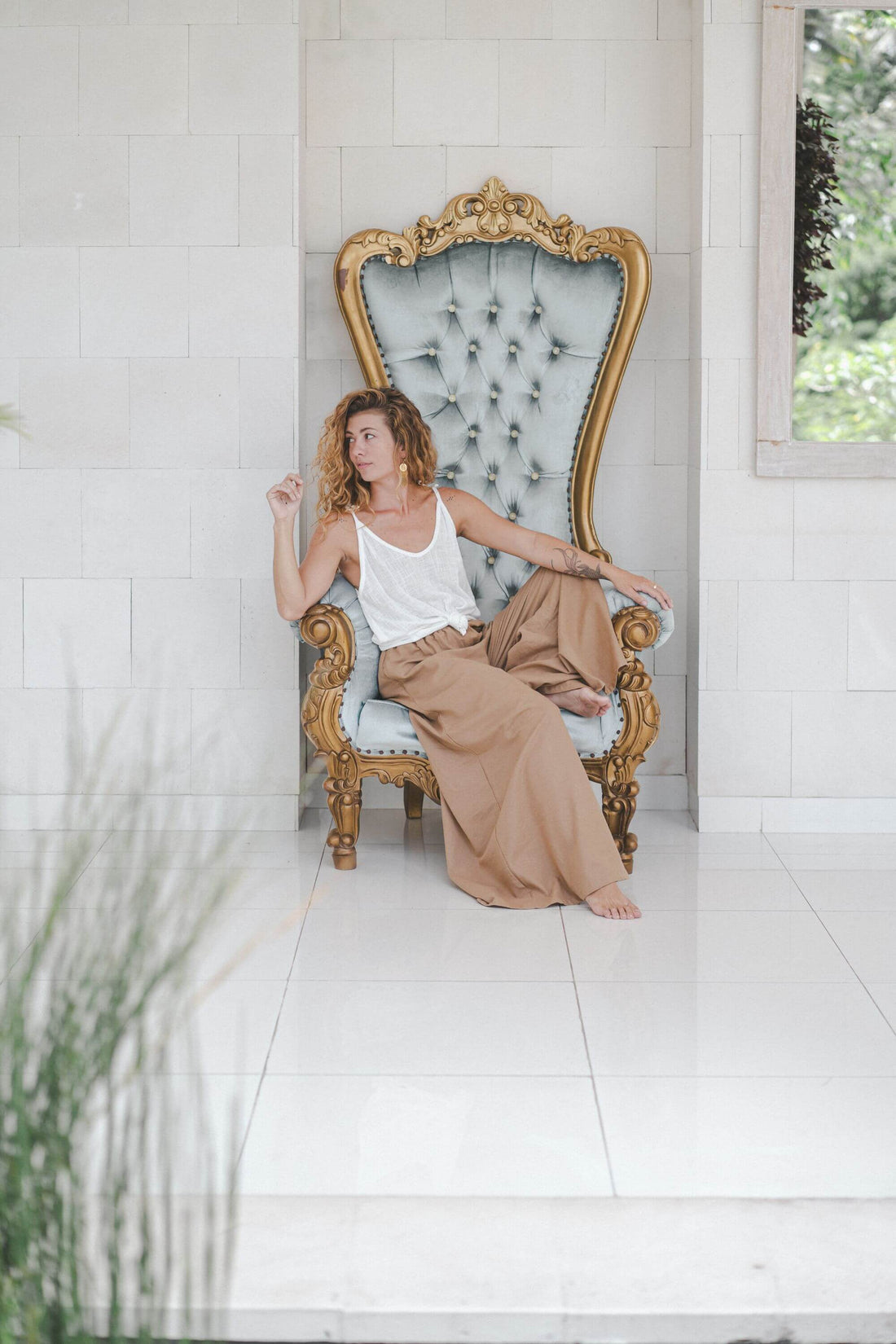 Vita Pants Linen Cotton Blend