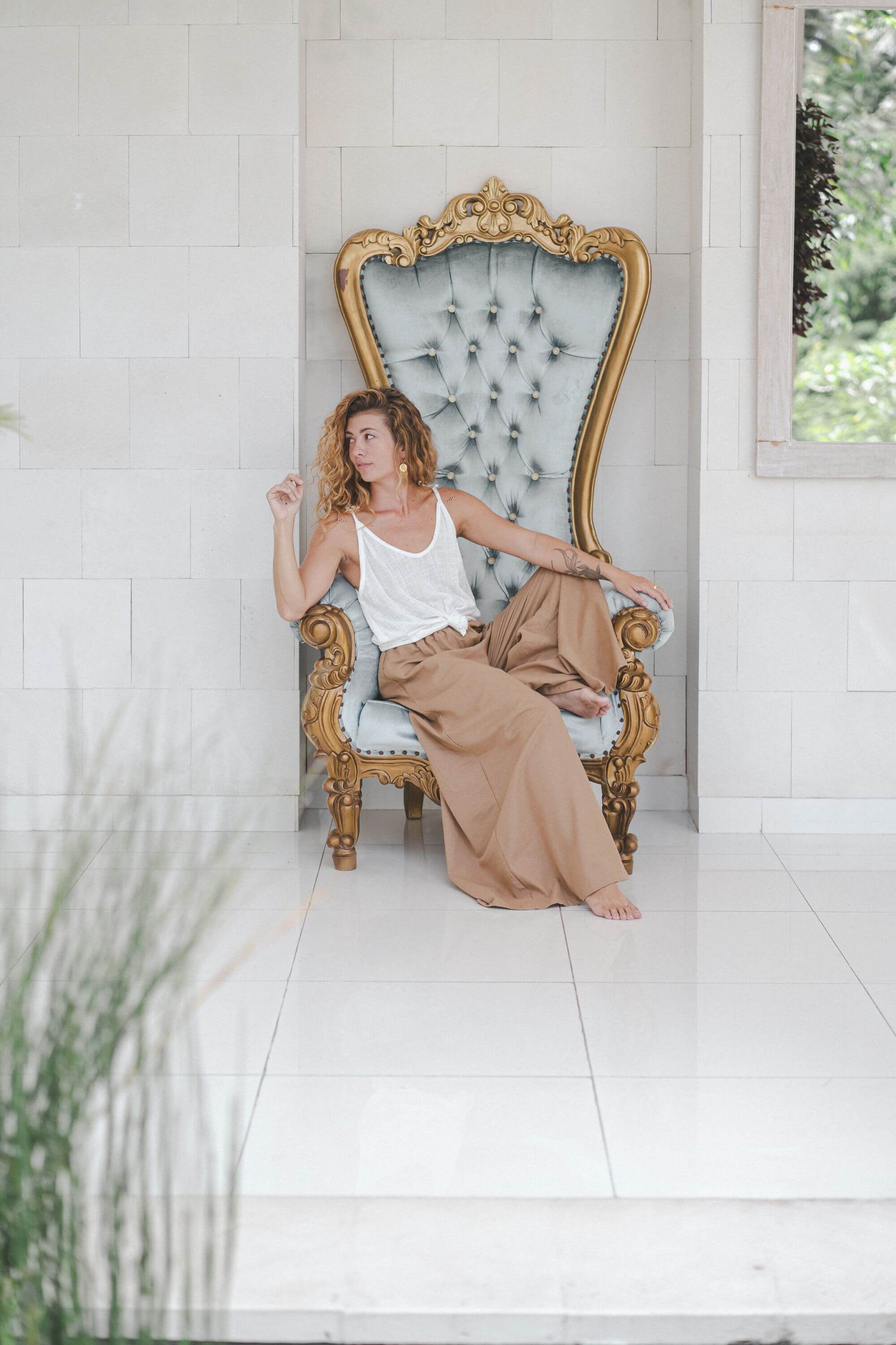 Vita Pants Linen Cotton Blend